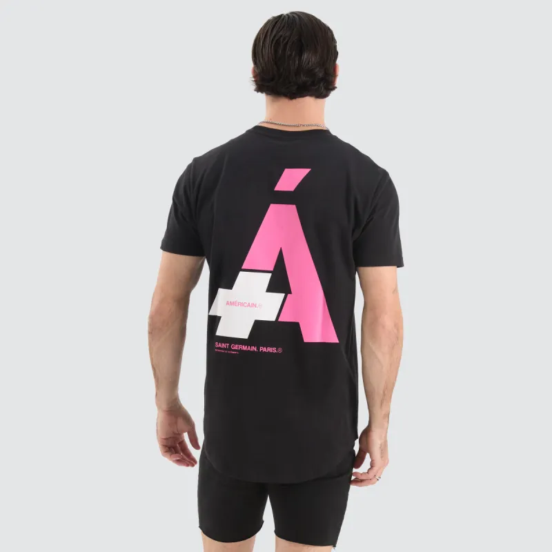 Phoenix Dual Curved Tee Jet Black sold by Neverland