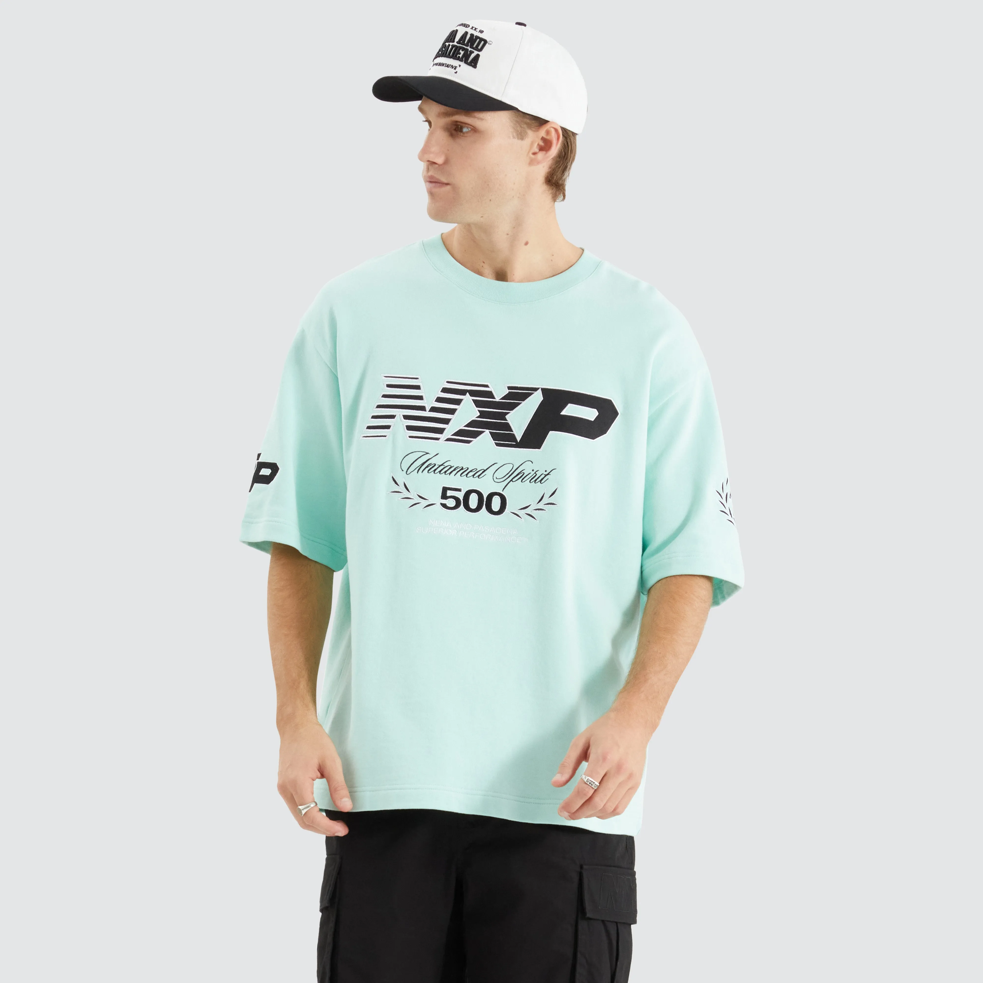 Bounty Loopback Oversized Tee Brook Green sold by Neverland