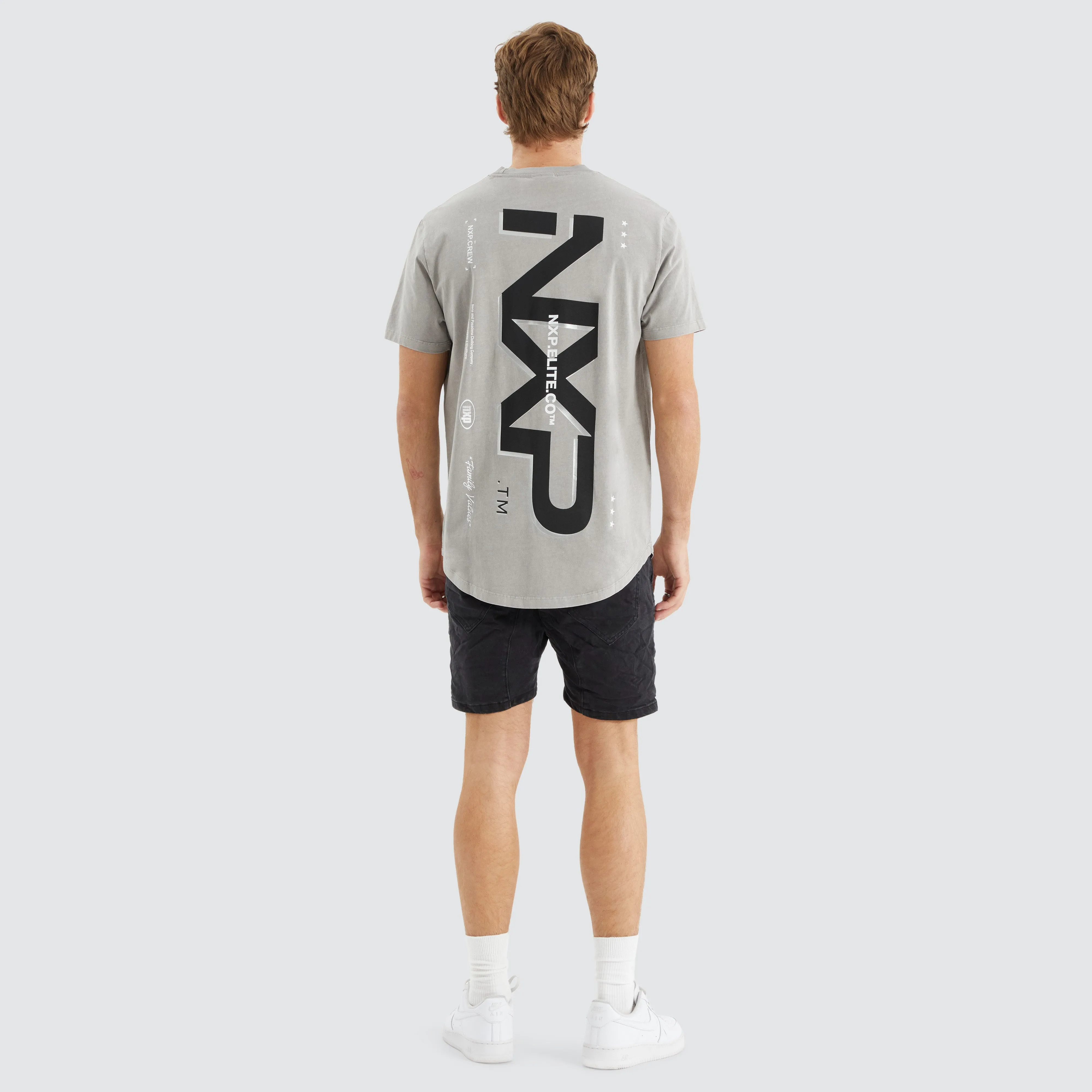 Belize Dual Curved Tee Pigment Gull sold by Neverland product image thumbnail 4