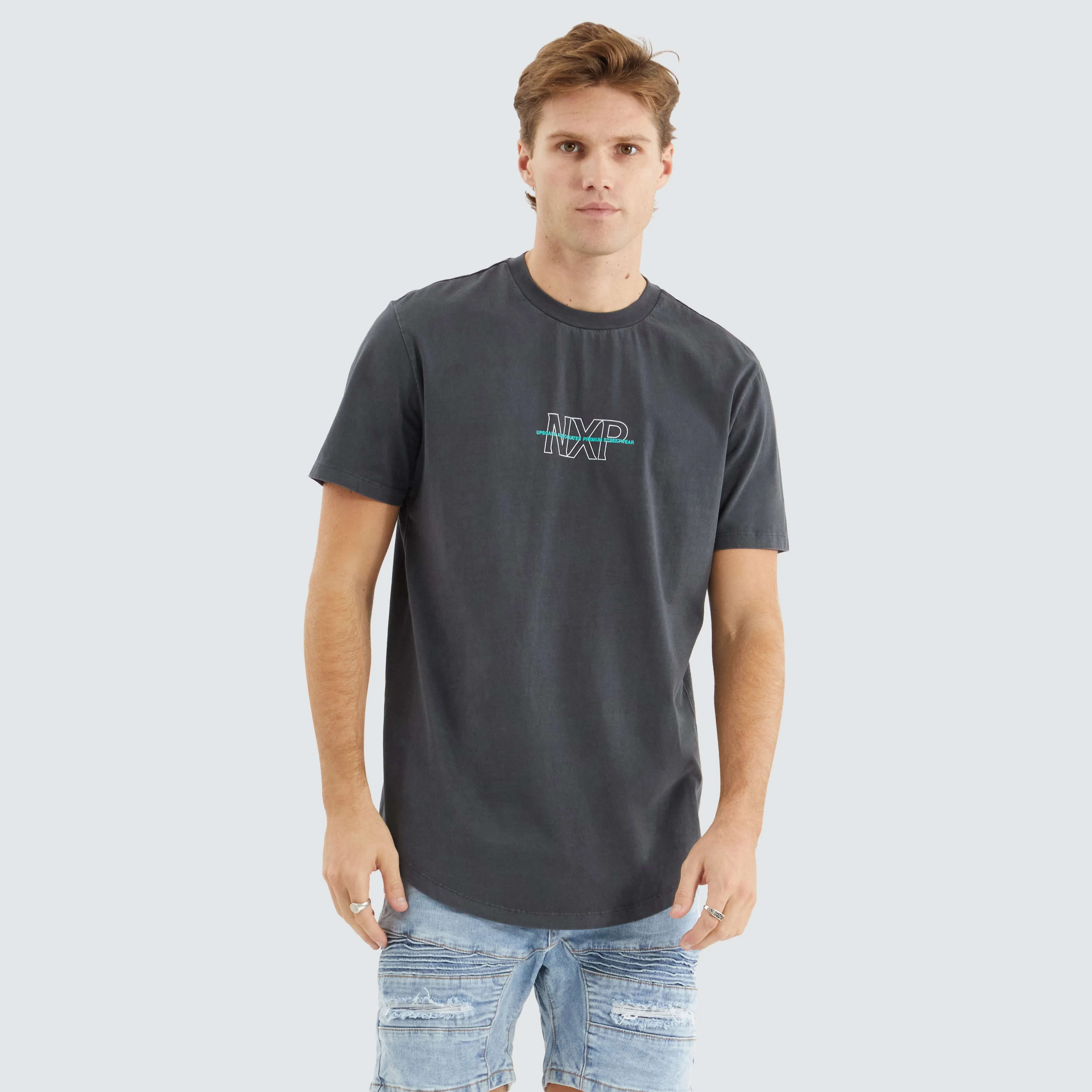 Pavement Dual Curved Tee Pigment Asphalt sold by Neverland