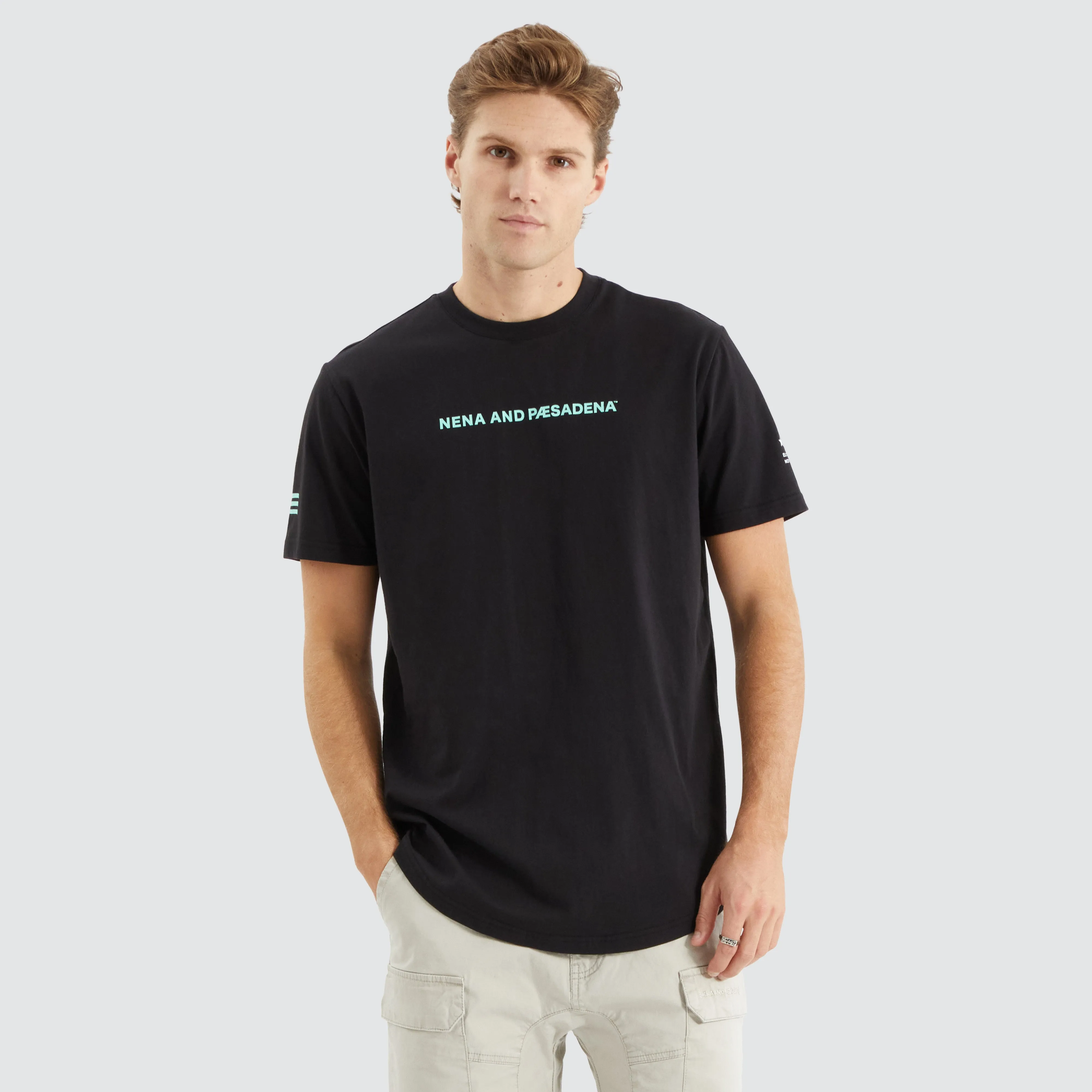 Extension Dual Curved Tee Black/Green sold by Neverland product image thumbnail 2