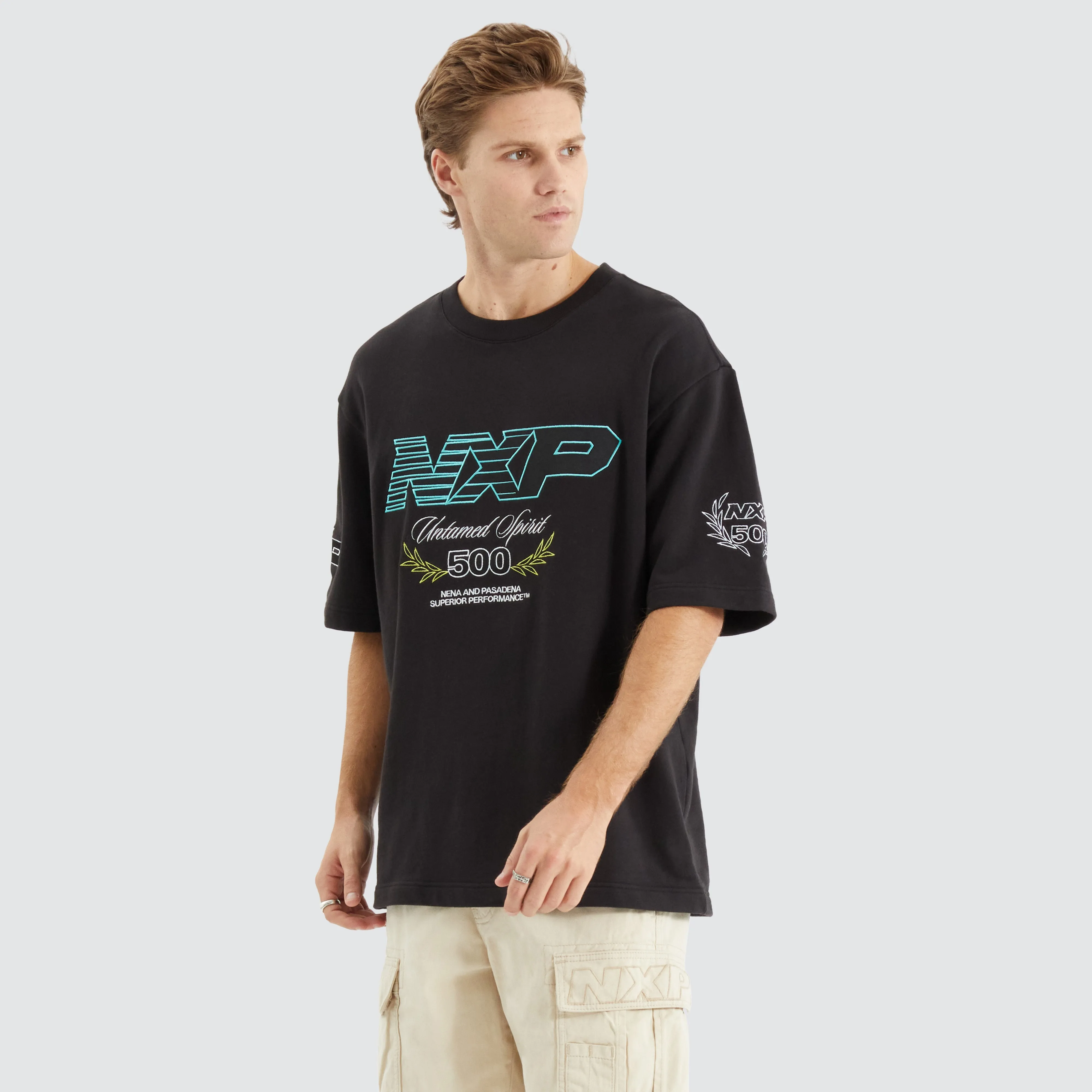 Bounty Loopback Oversized Tee Jet Black sold by Neverland product image thumbnail 5