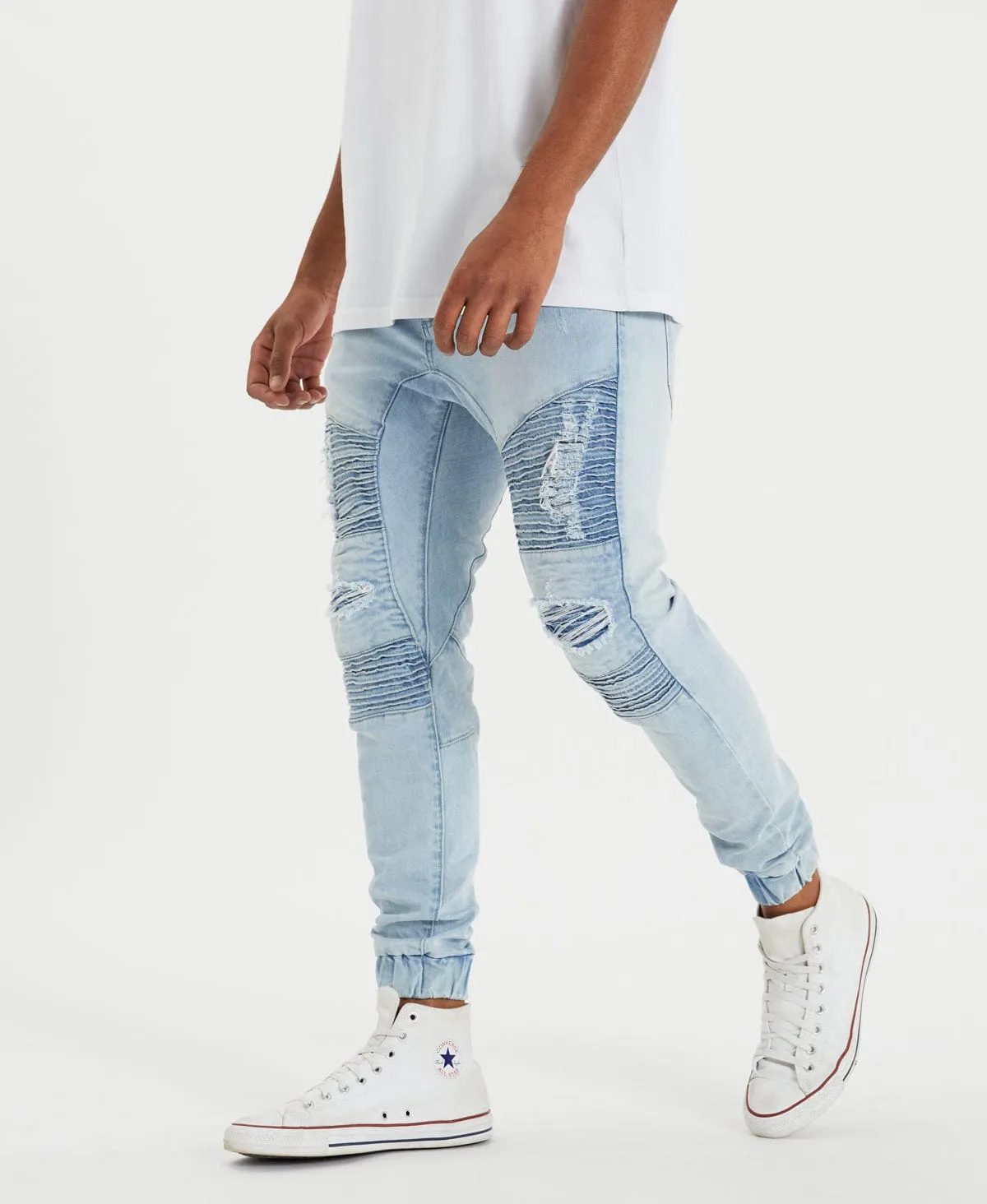 Hell Cat Pants Canyon Blue sold by Neverland