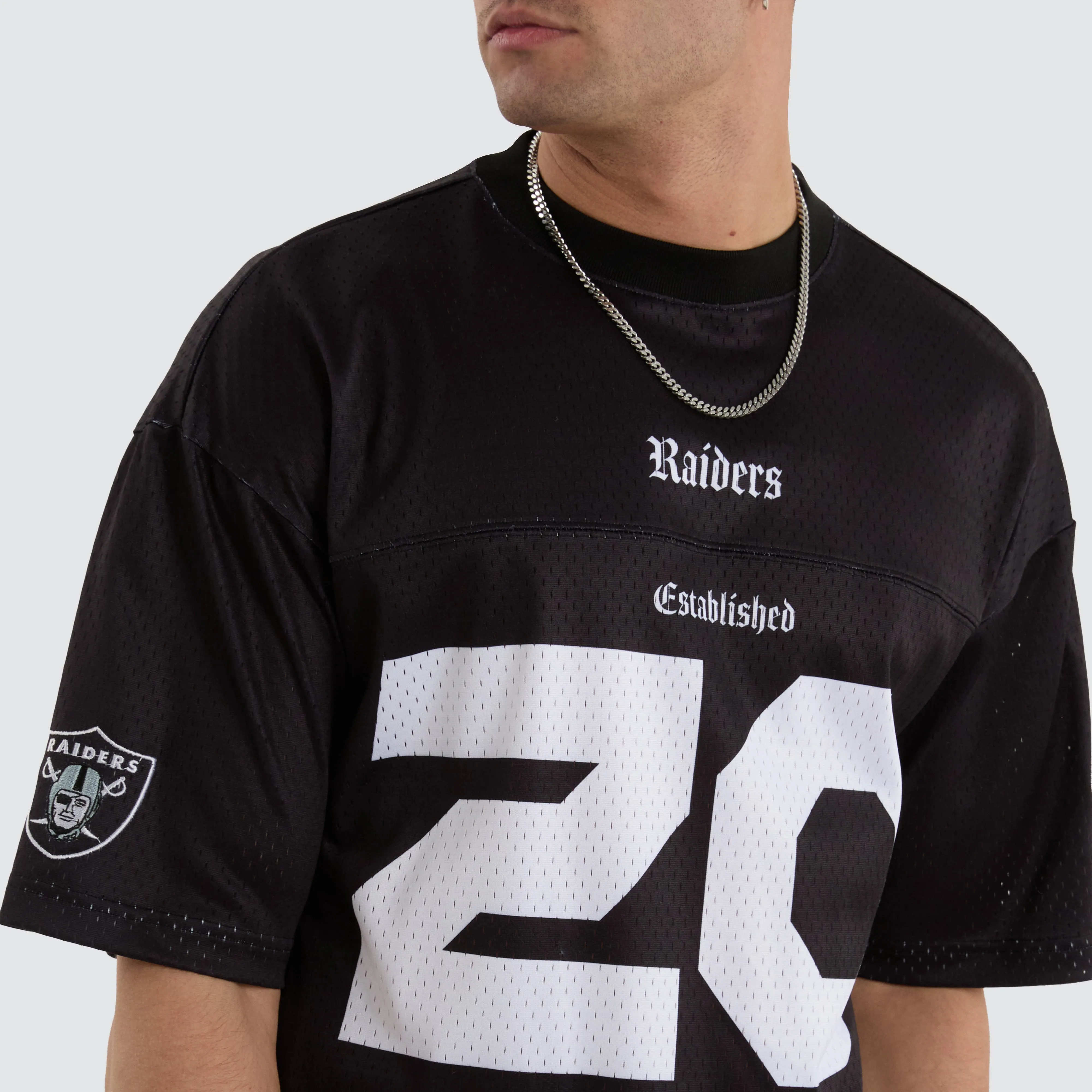 Las Vegas Raiders NFL Mesh Jersey Tee Jet Black sold by Neverland product image thumbnail 3