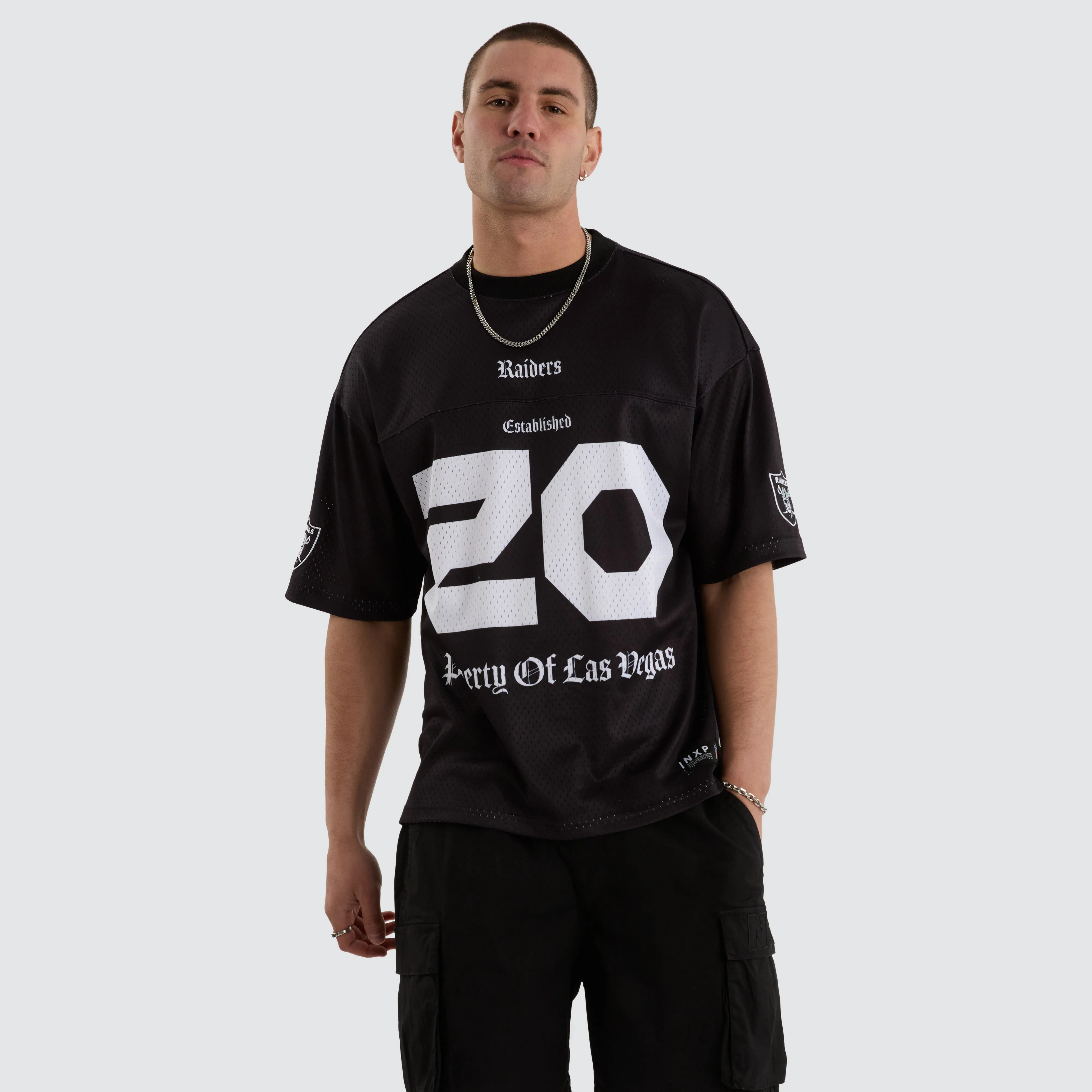 Las Vegas Raiders NFL Mesh Jersey Tee Jet Black sold by Neverland