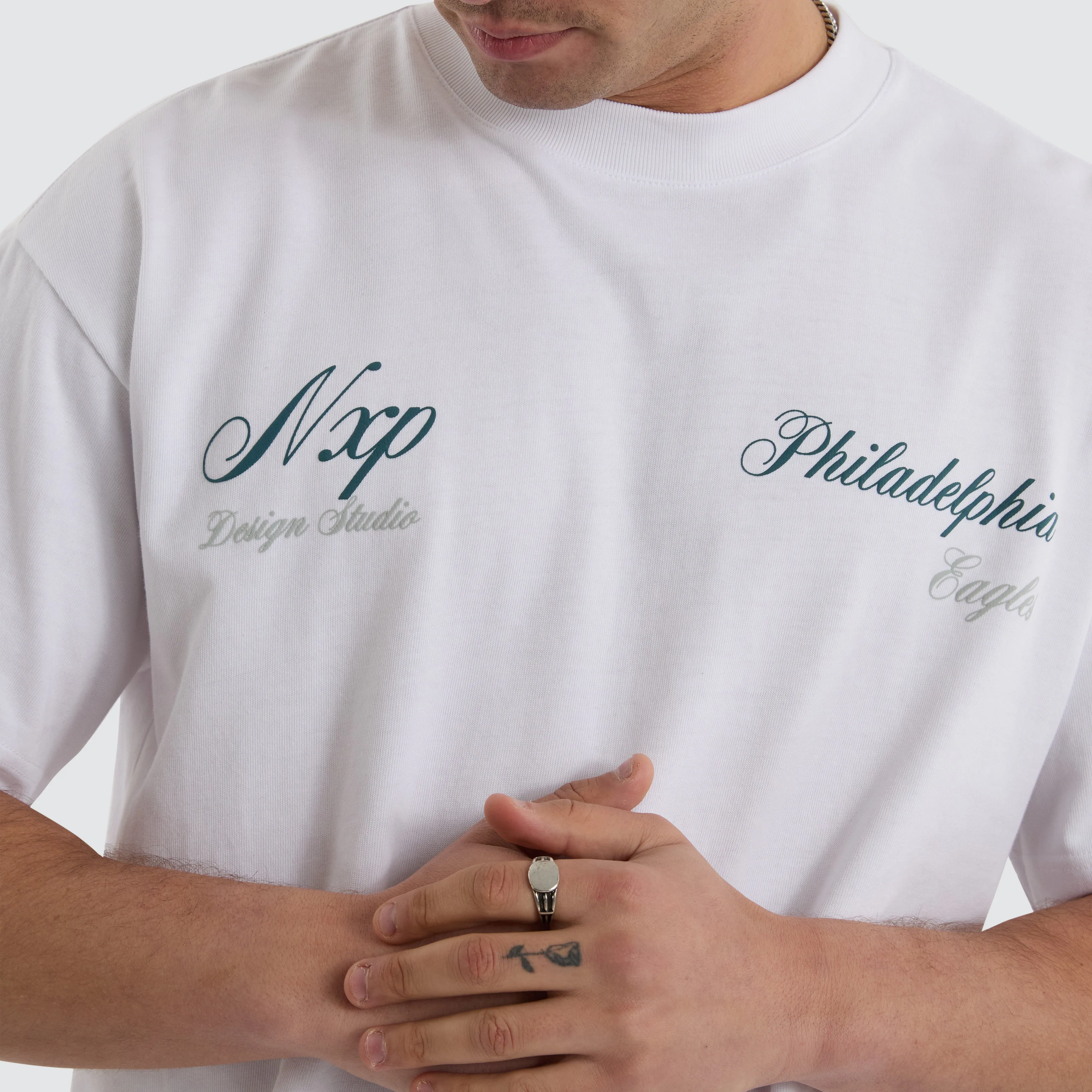 Philadelphia Eagles NFL Raptor Tee White sold by Neverland product image thumbnail 5