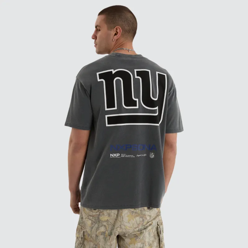 New York Giants NFL Box Fit Tee Pigment Charcoal sold by Neverland