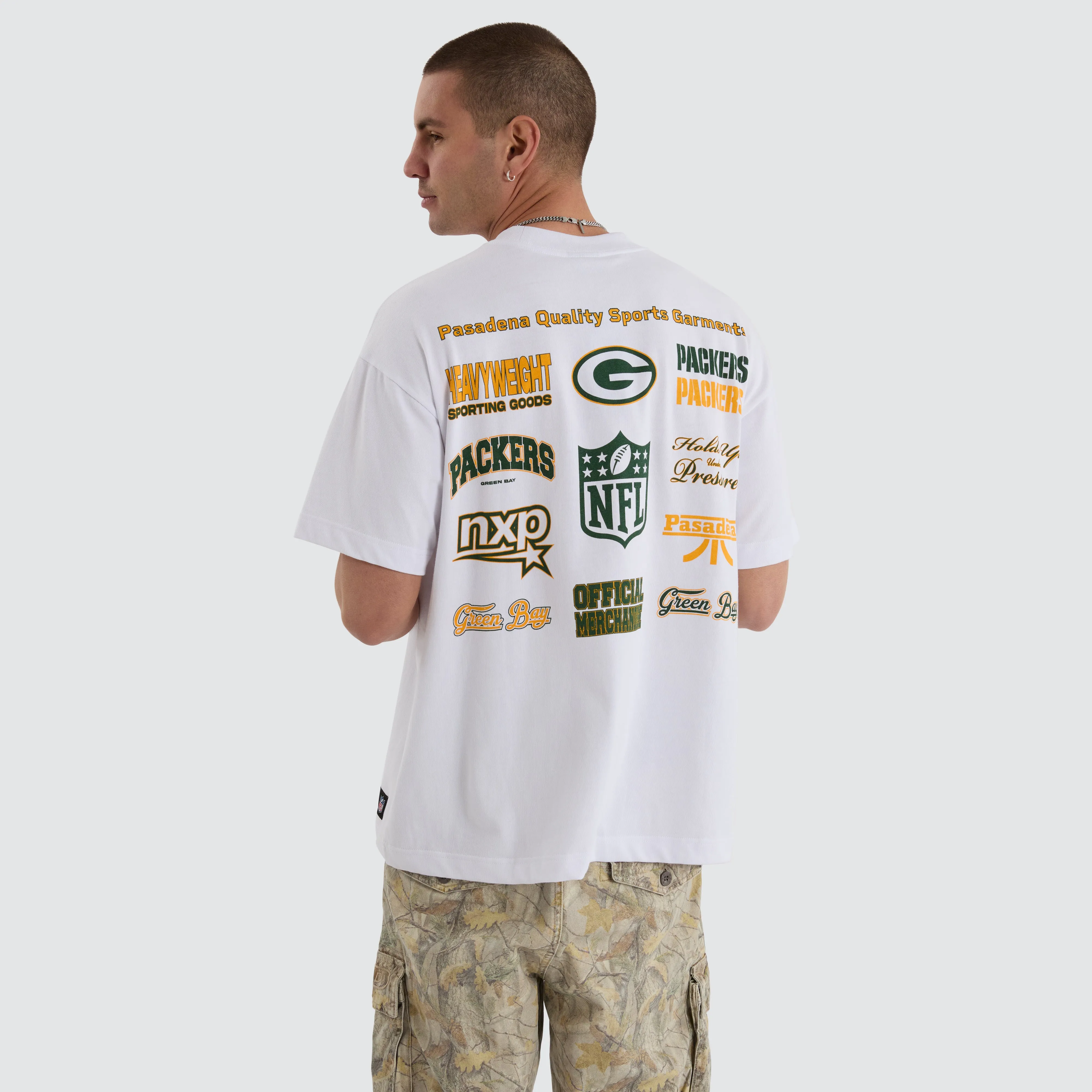 Green Bay Packers NFL Logo Raptor Tee White sold by Neverland product image thumbnail 4