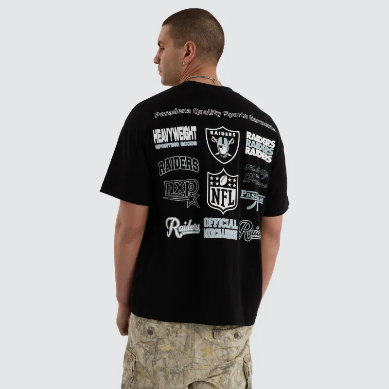 Las Vegas Raiders NFL Logo Raptor Tee Jet Black sold by Neverland
