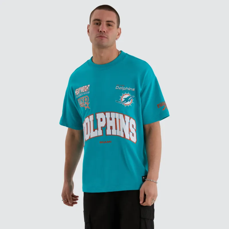 Miami Dolphins NFL Loopback Raptor Tee Aqua sold by Neverland