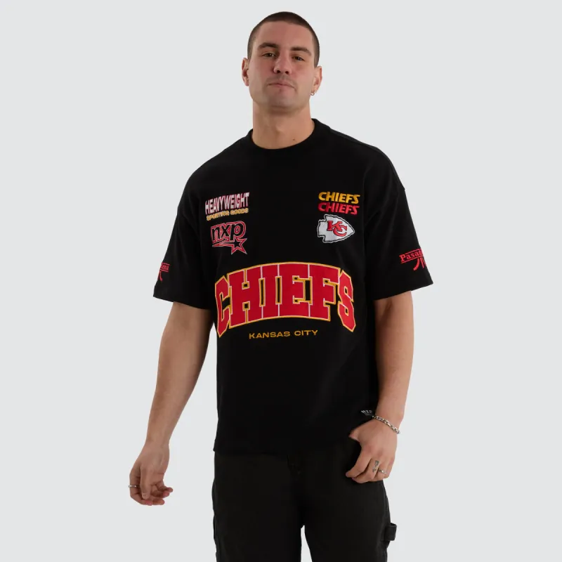 Kansas City Chiefs NFL Loopback Raptor Tee Jet Black sold by Neverland