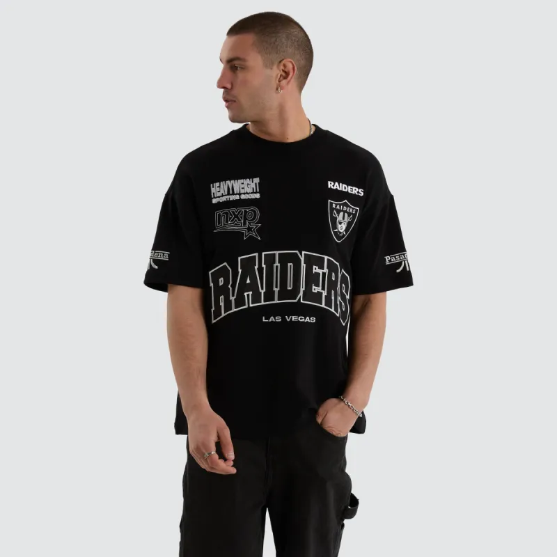 Las Vegas Raiders NFL Loopback Raptor Tee Jet Black sold by Neverland
