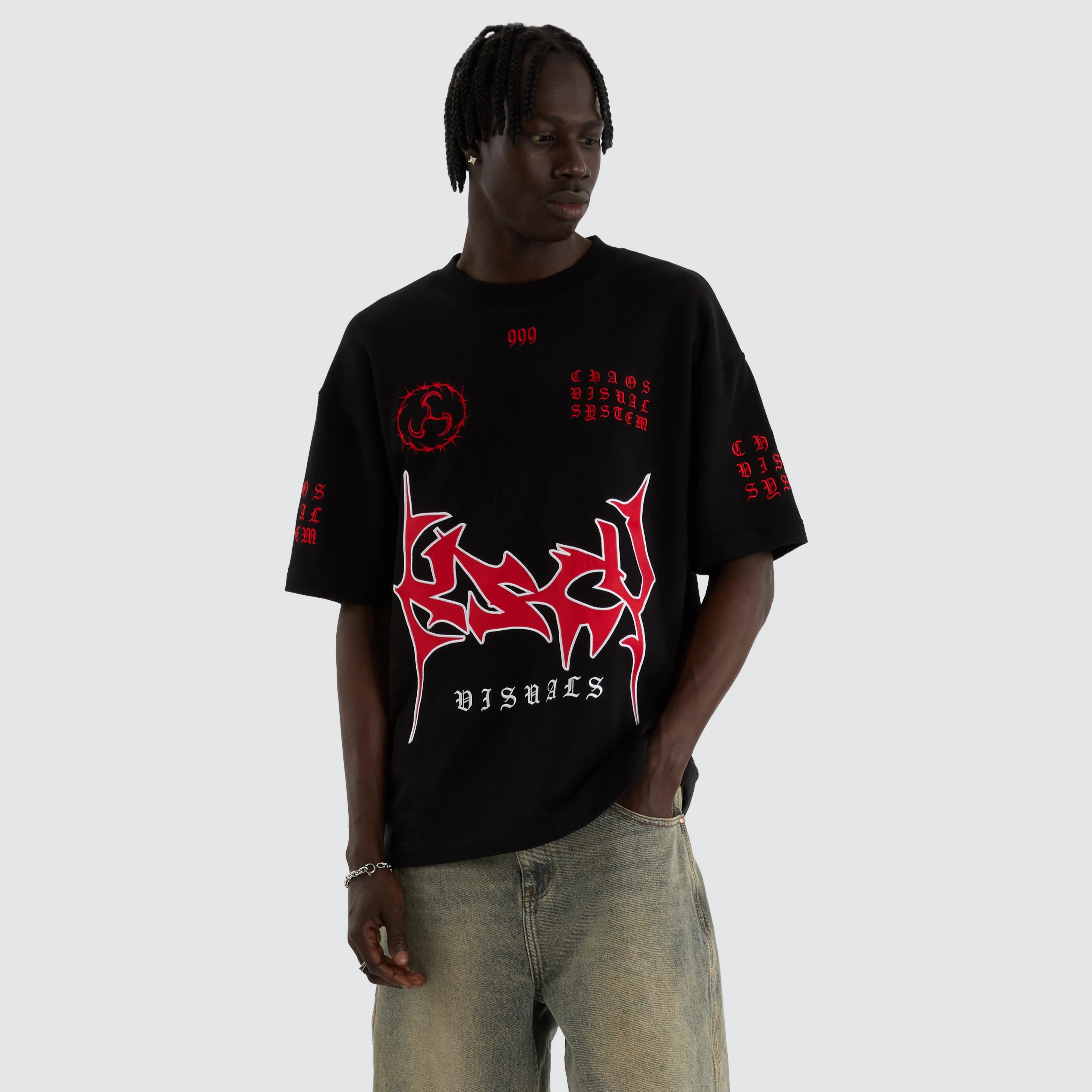 Obsidian Loopback Street Tee Jet Black sold by Neverland