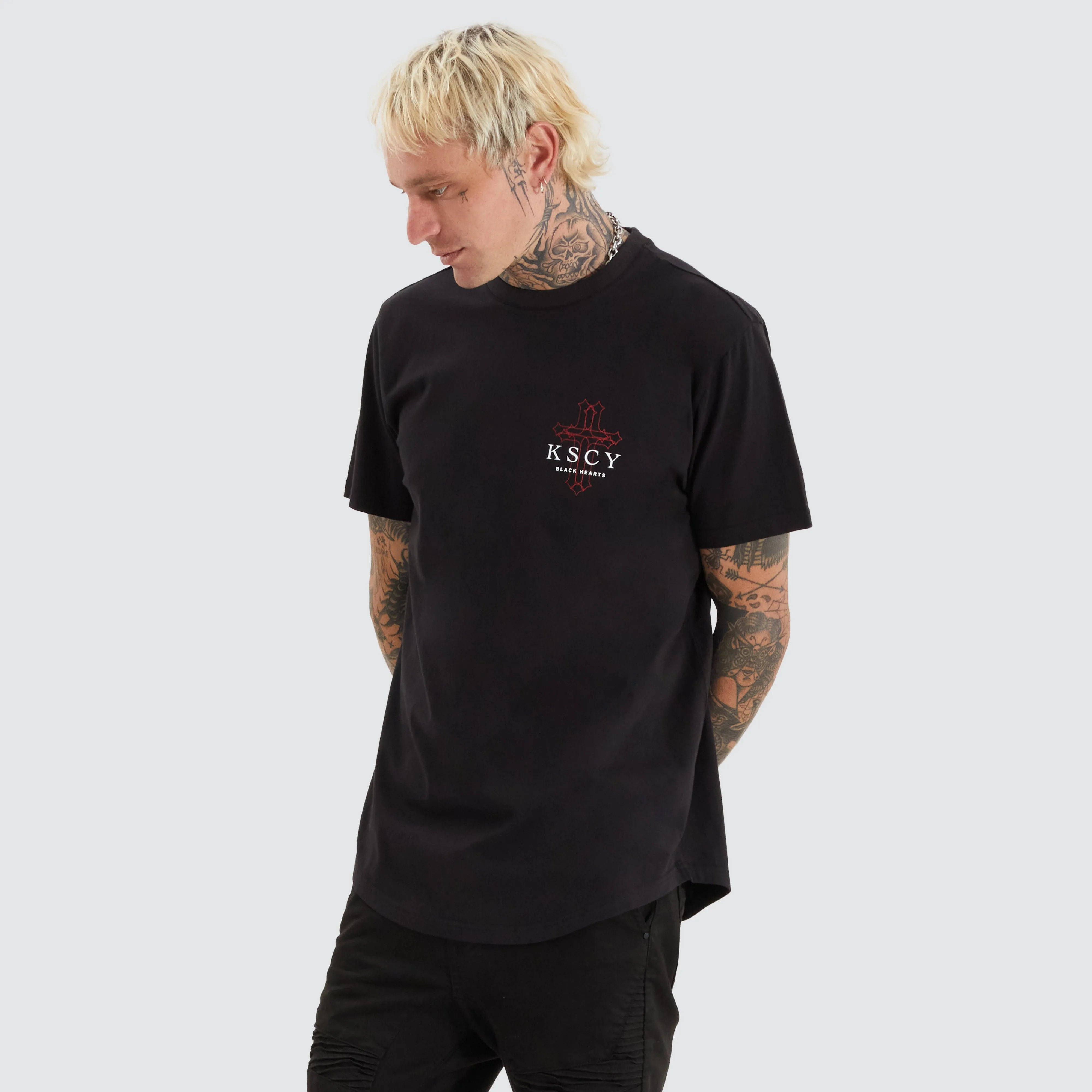 Focused Dual Curved Tee Jet Black sold by Neverland product image thumbnail 2