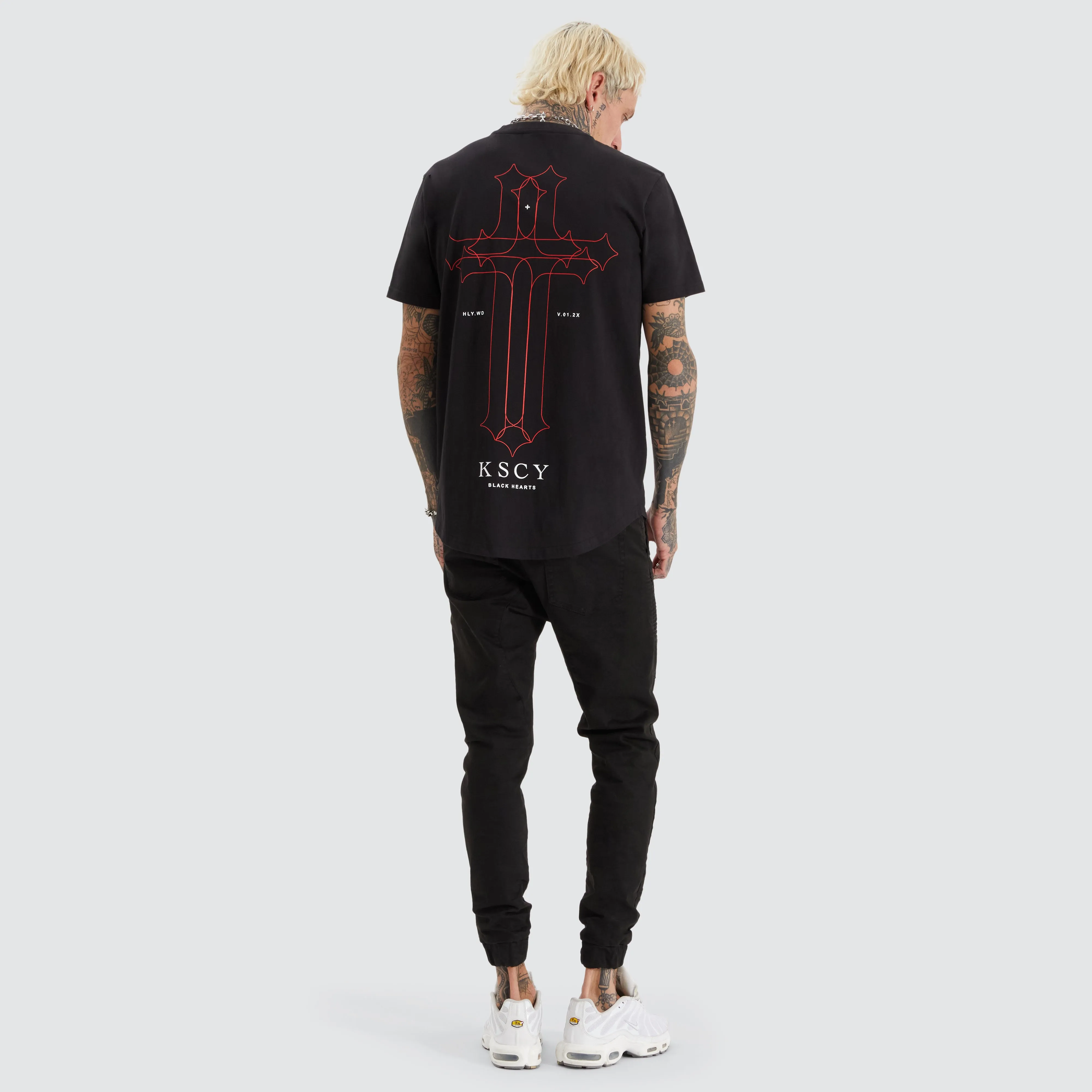 Focused Dual Curved Tee Jet Black sold by Neverland product image thumbnail 5