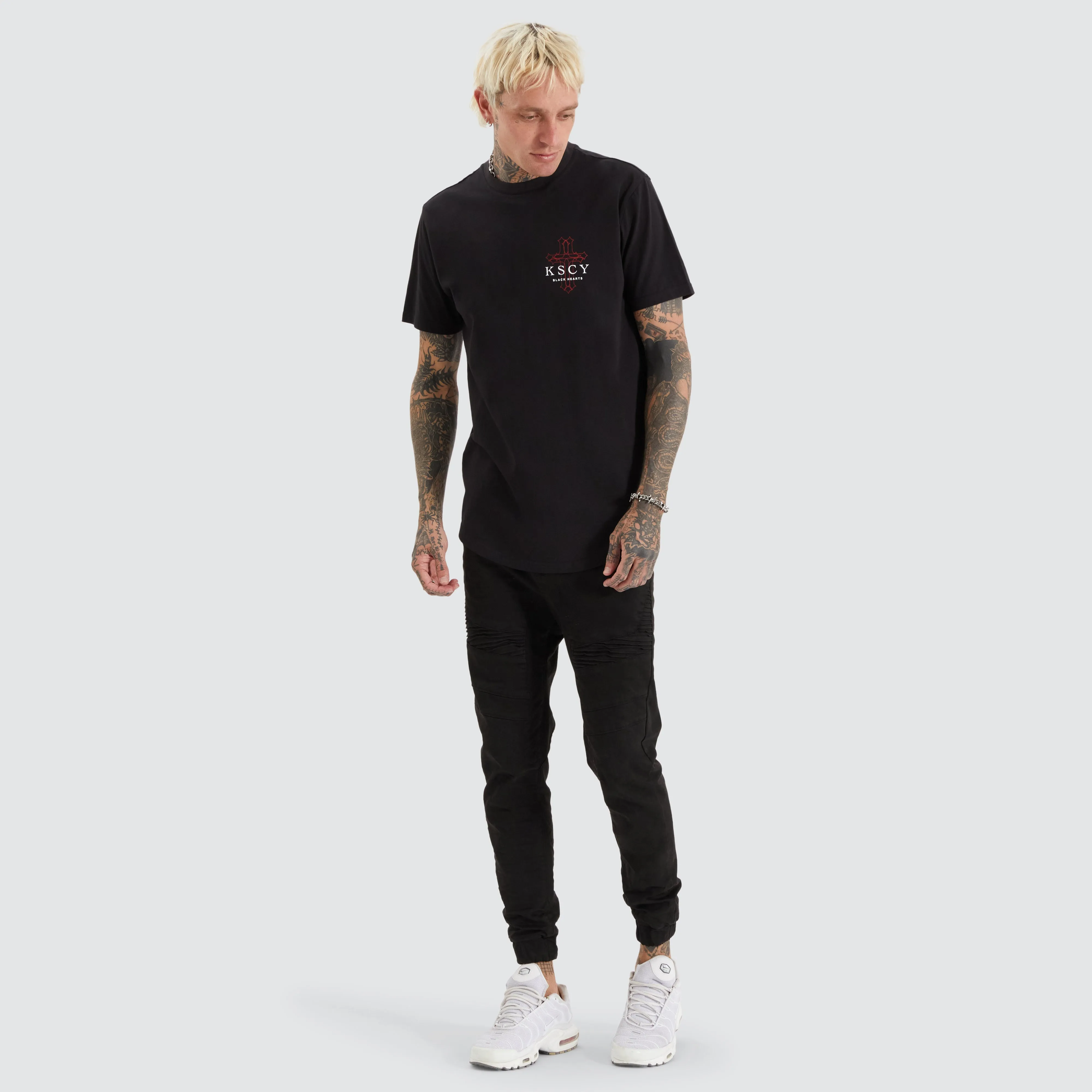 Focused Dual Curved Tee Jet Black sold by Neverland product image thumbnail 4