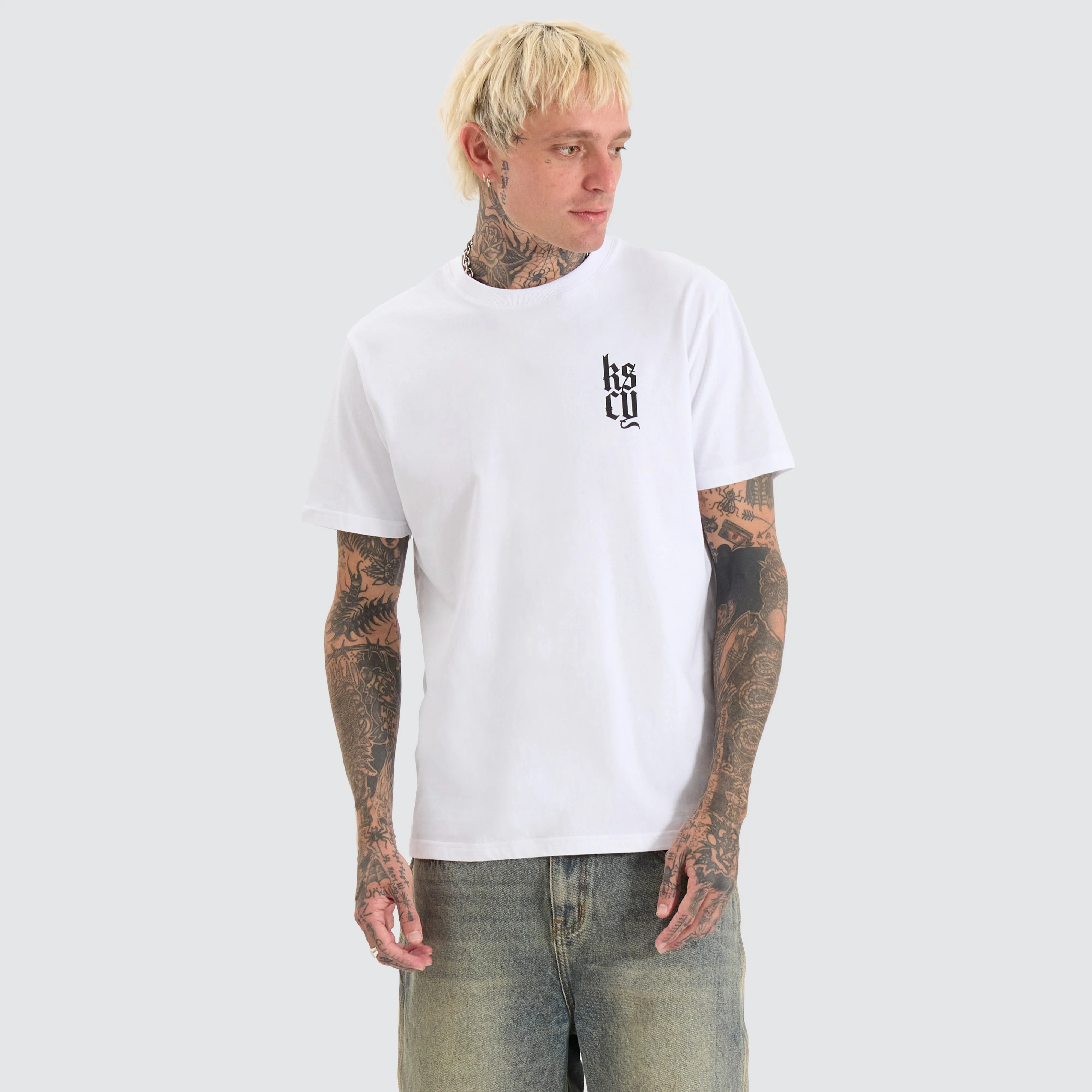 Defiant Standard Tee Optical White sold by Neverland product image thumbnail 4