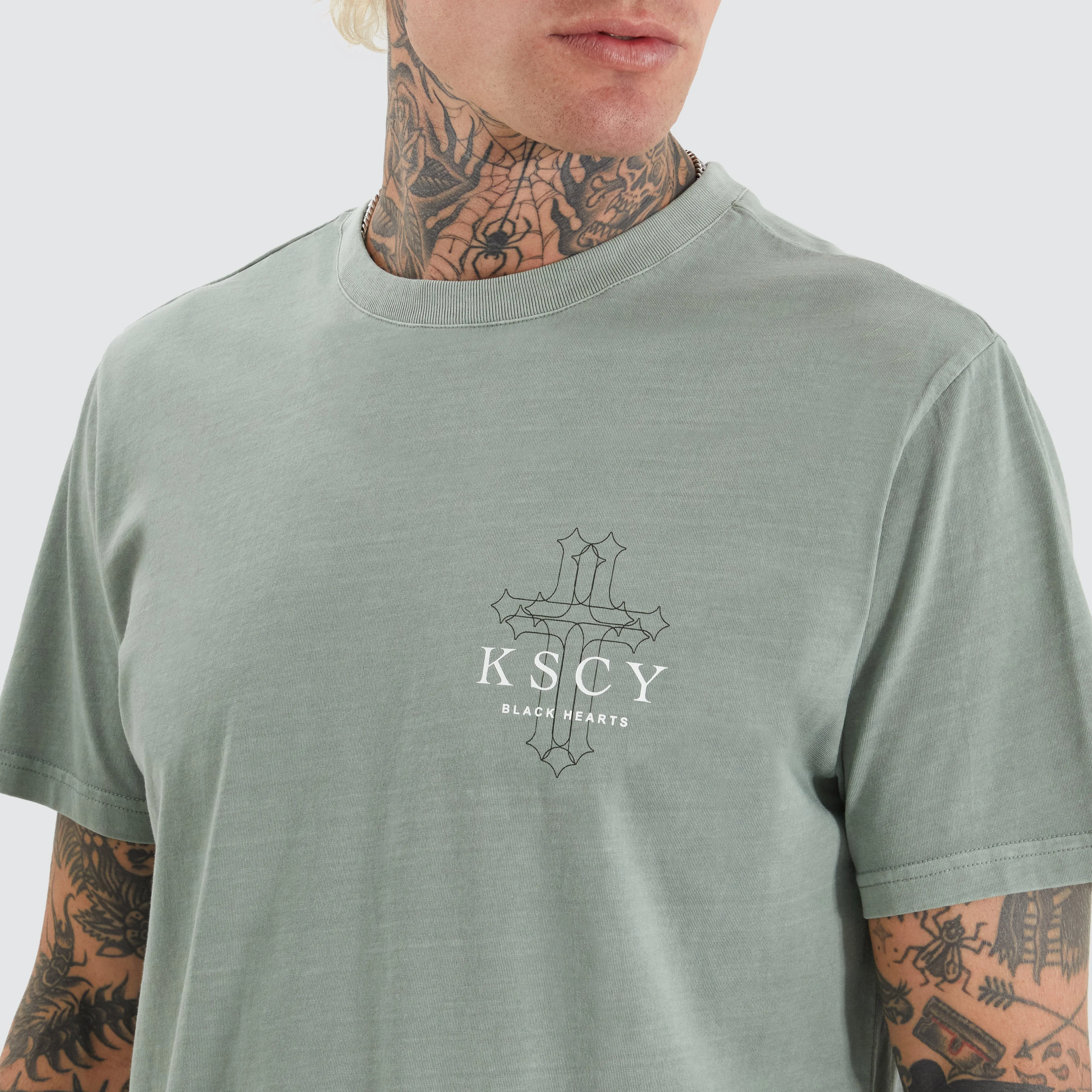 Focused Dual Curved Tee Pigment Slate Grey sold by Neverland product image thumbnail 4
