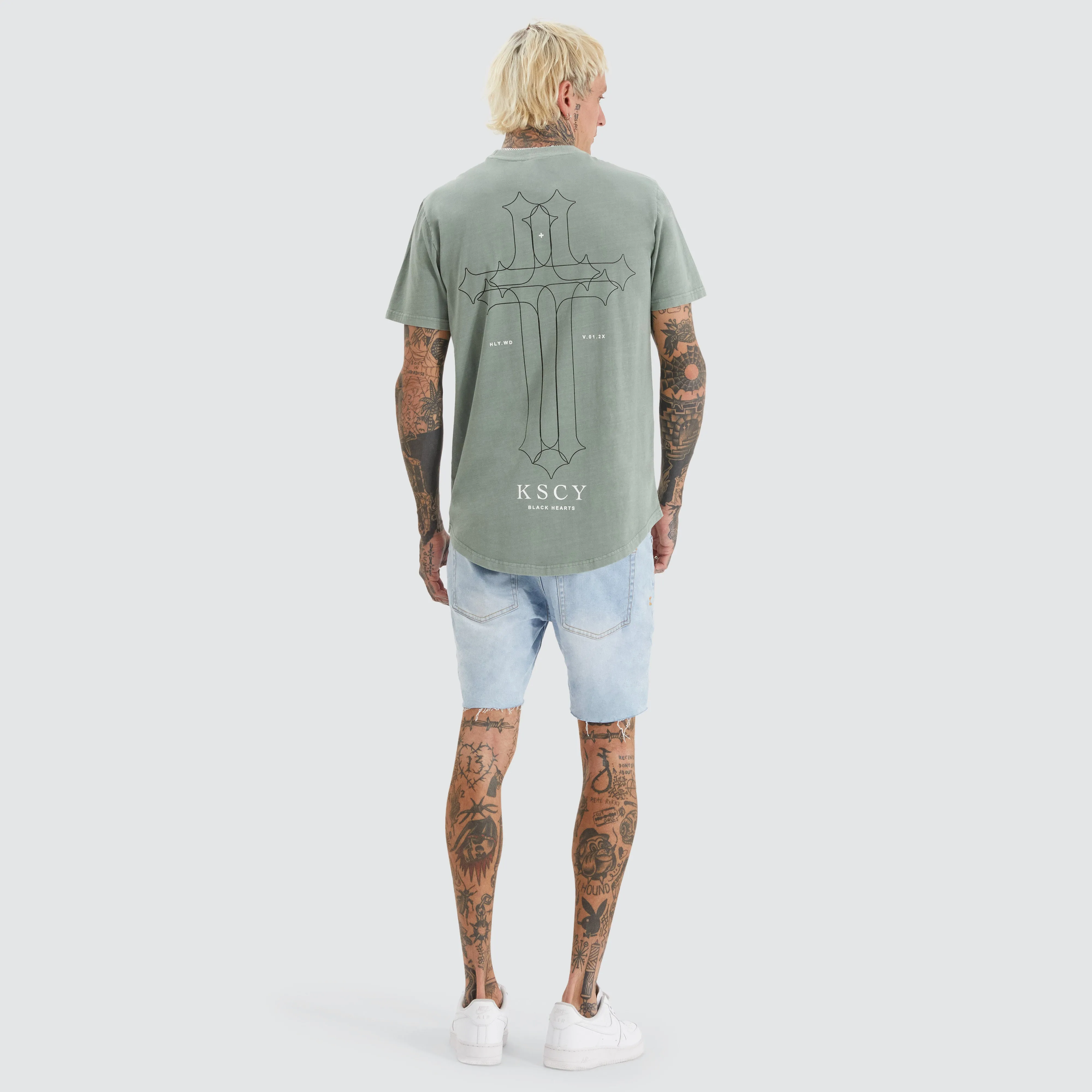 Focused Dual Curved Tee Pigment Slate Grey sold by Neverland product image thumbnail 3