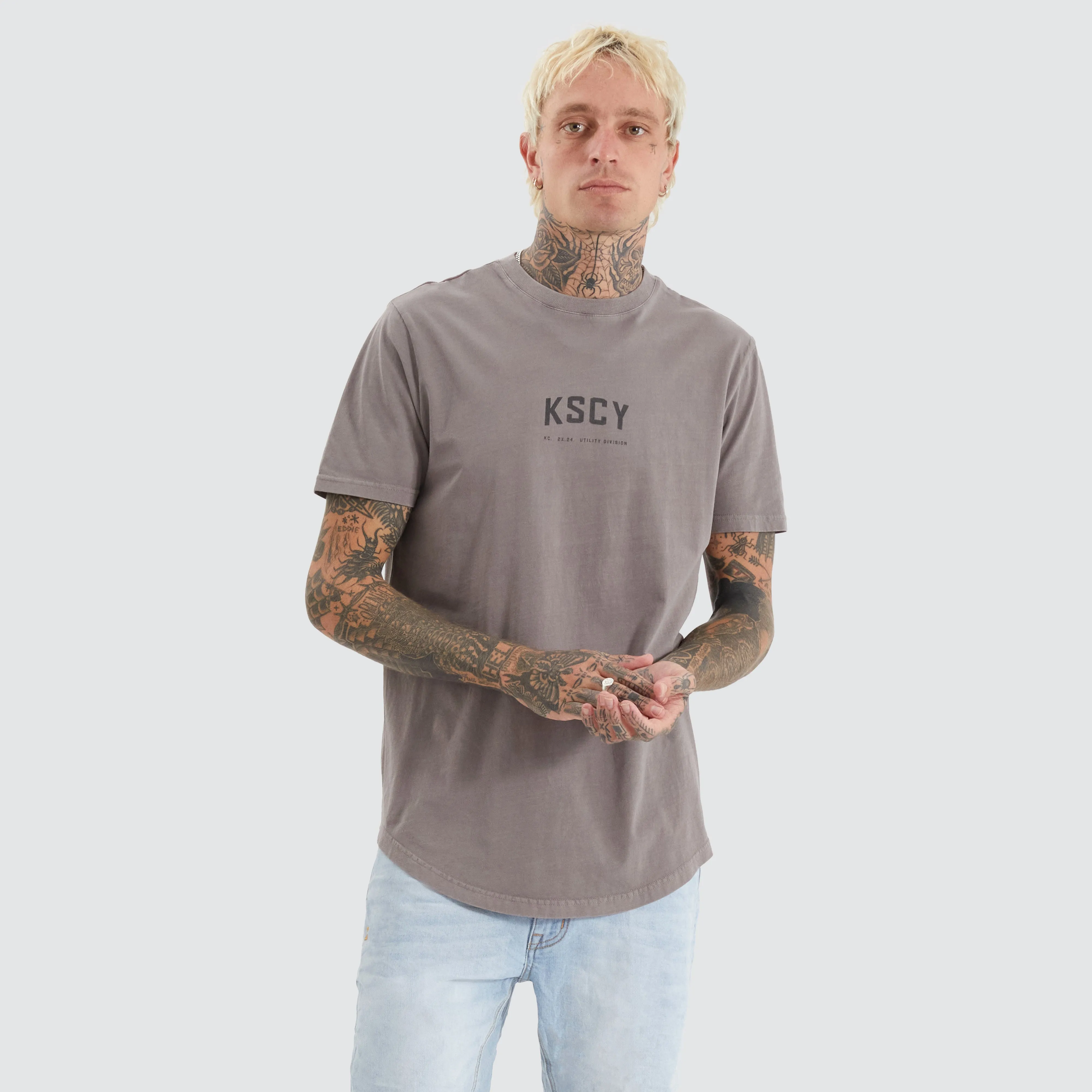 Pirton Dual Curved Tee Pigment Cinder sold by Neverland product image thumbnail 2