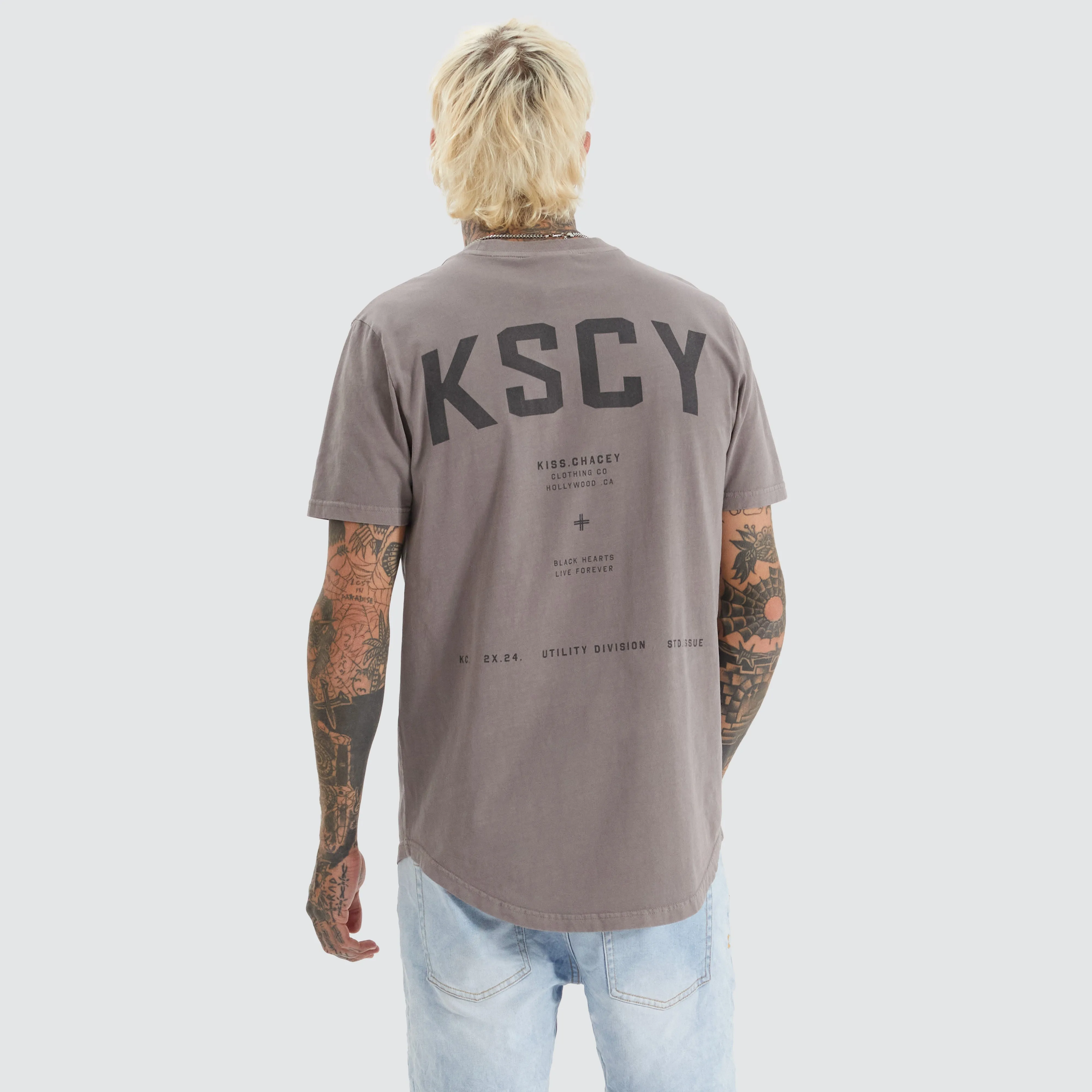 Pirton Dual Curved Tee Pigment Cinder sold by Neverland