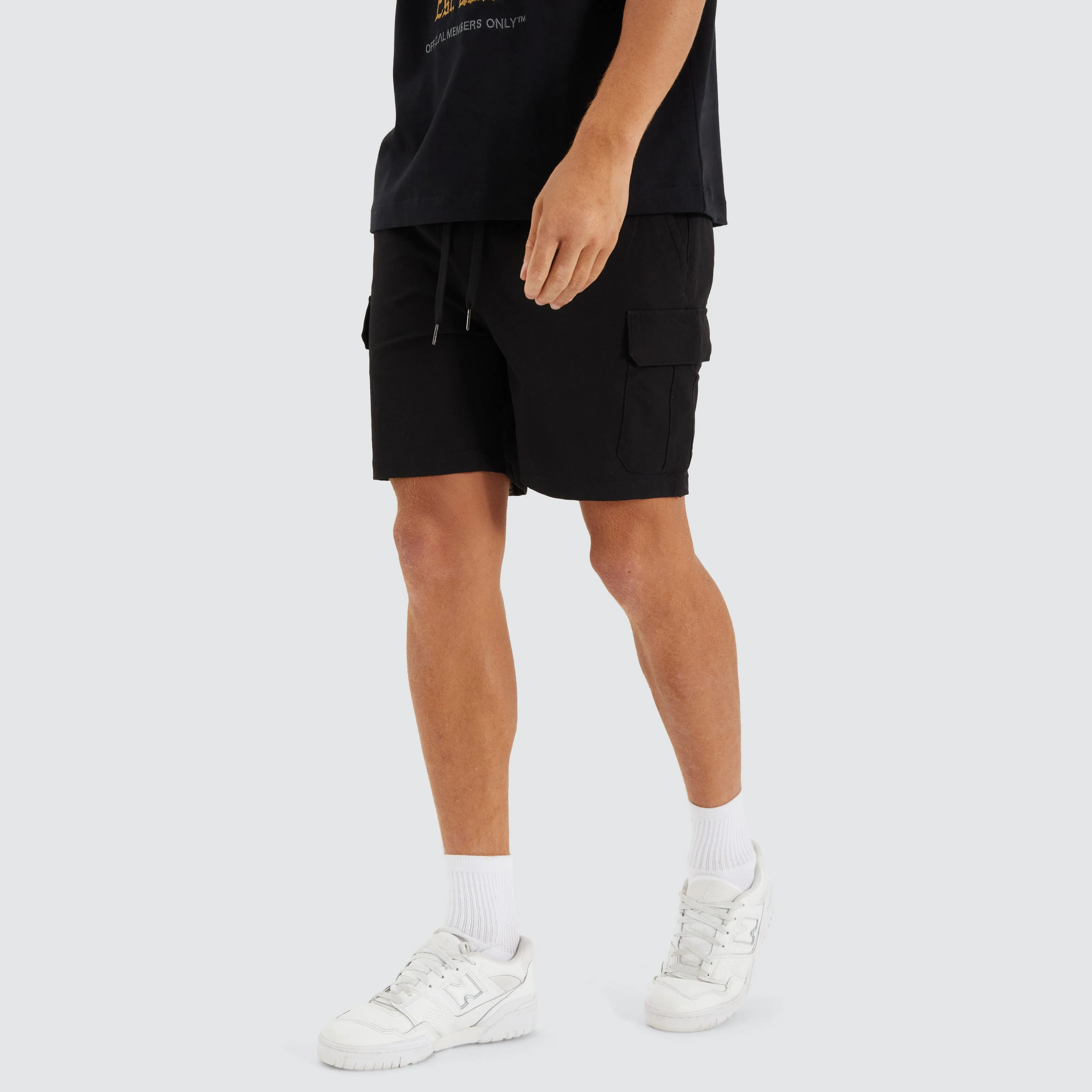 S150 Slim Stretch Cargo Short Black sold by Neverland product image thumbnail 2