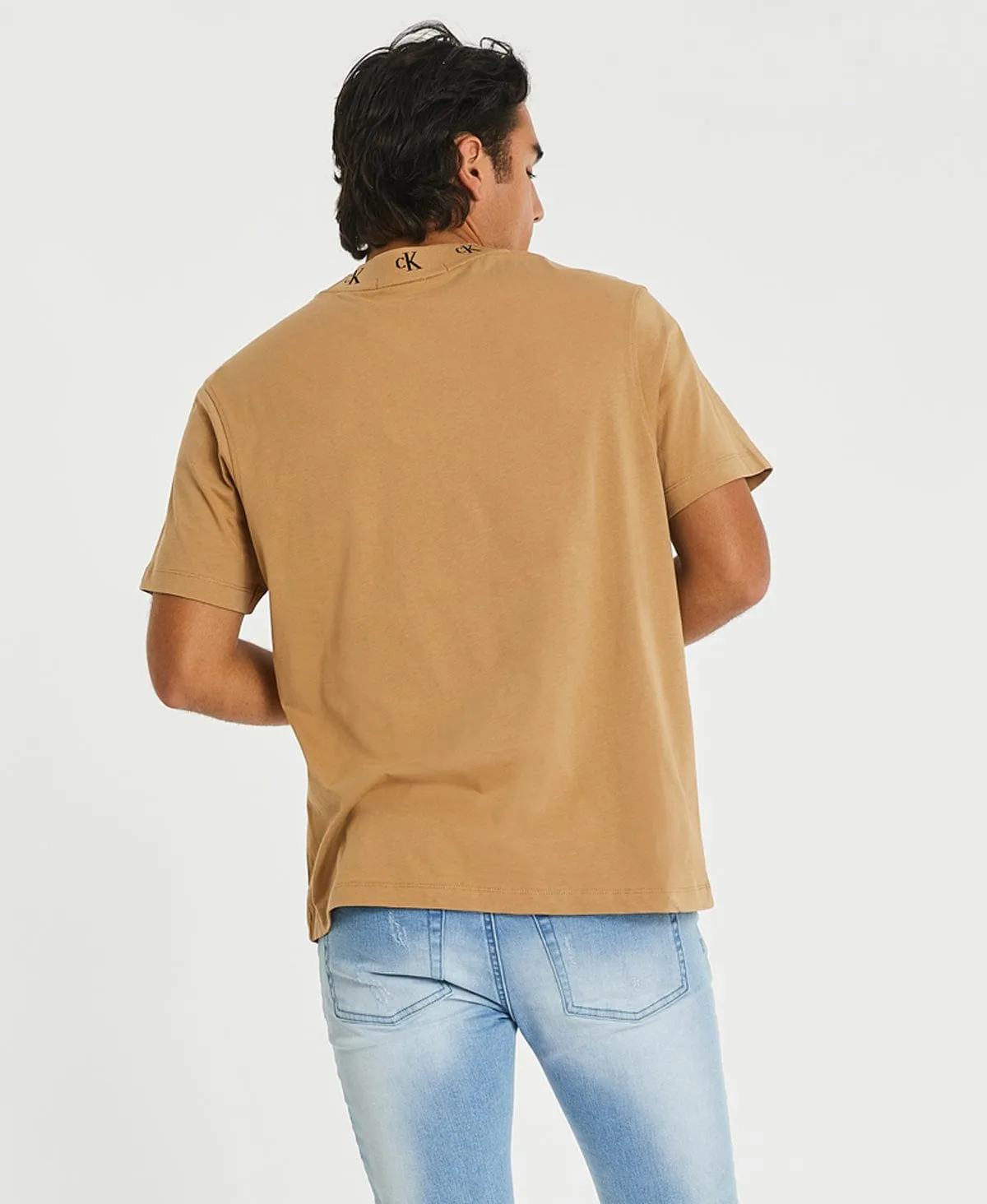 Logo Jacquard T-Shirt Timeless Camel sold by Neverland product image thumbnail 2
