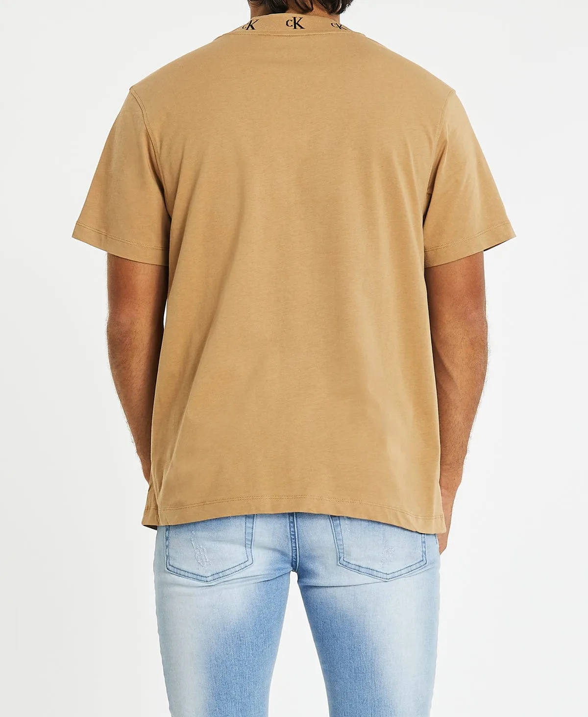 Logo Jacquard T-Shirt Timeless Camel sold by Neverland product image thumbnail 5