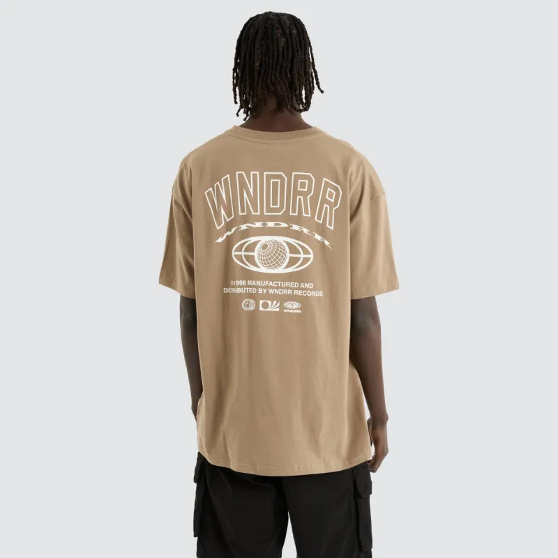 Outlet Box Fit Tee Taupe sold by Neverland