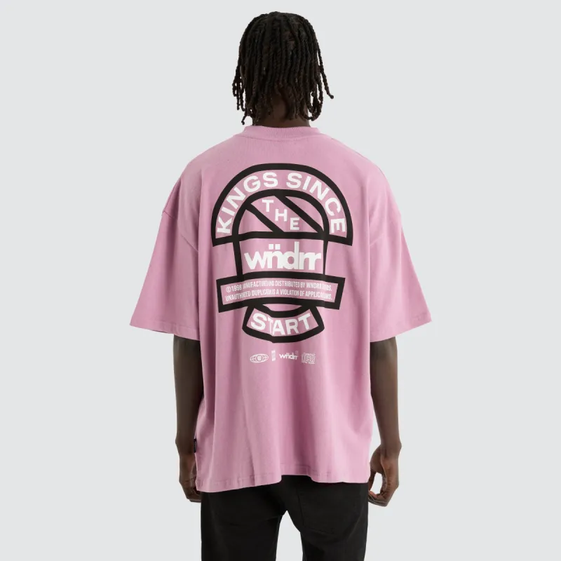 High Sign Heavy Weight Tee Mauve sold by Neverland