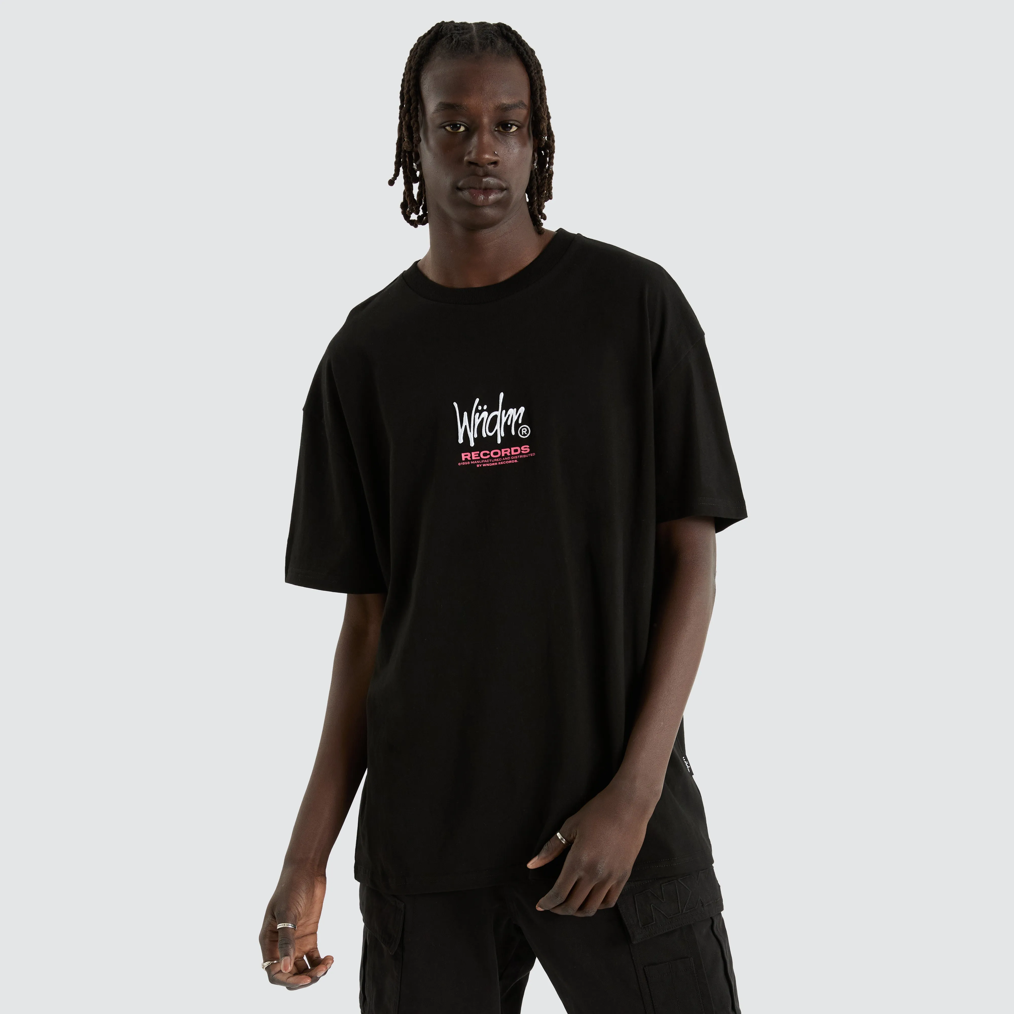 Atlantic Box Fit Tee Black sold by Neverland