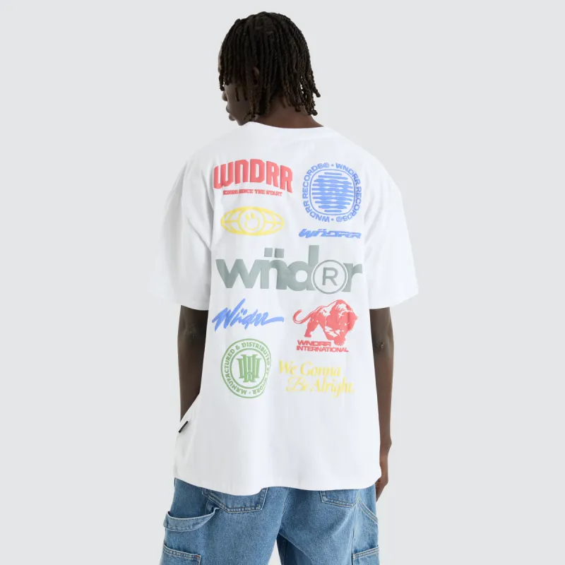 Source Box Fit Tee White sold by Neverland