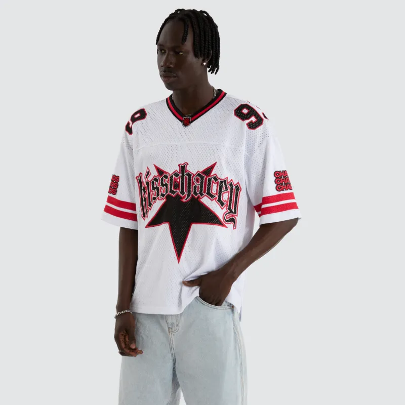 Star Football Jersey White And Red made by Neverland