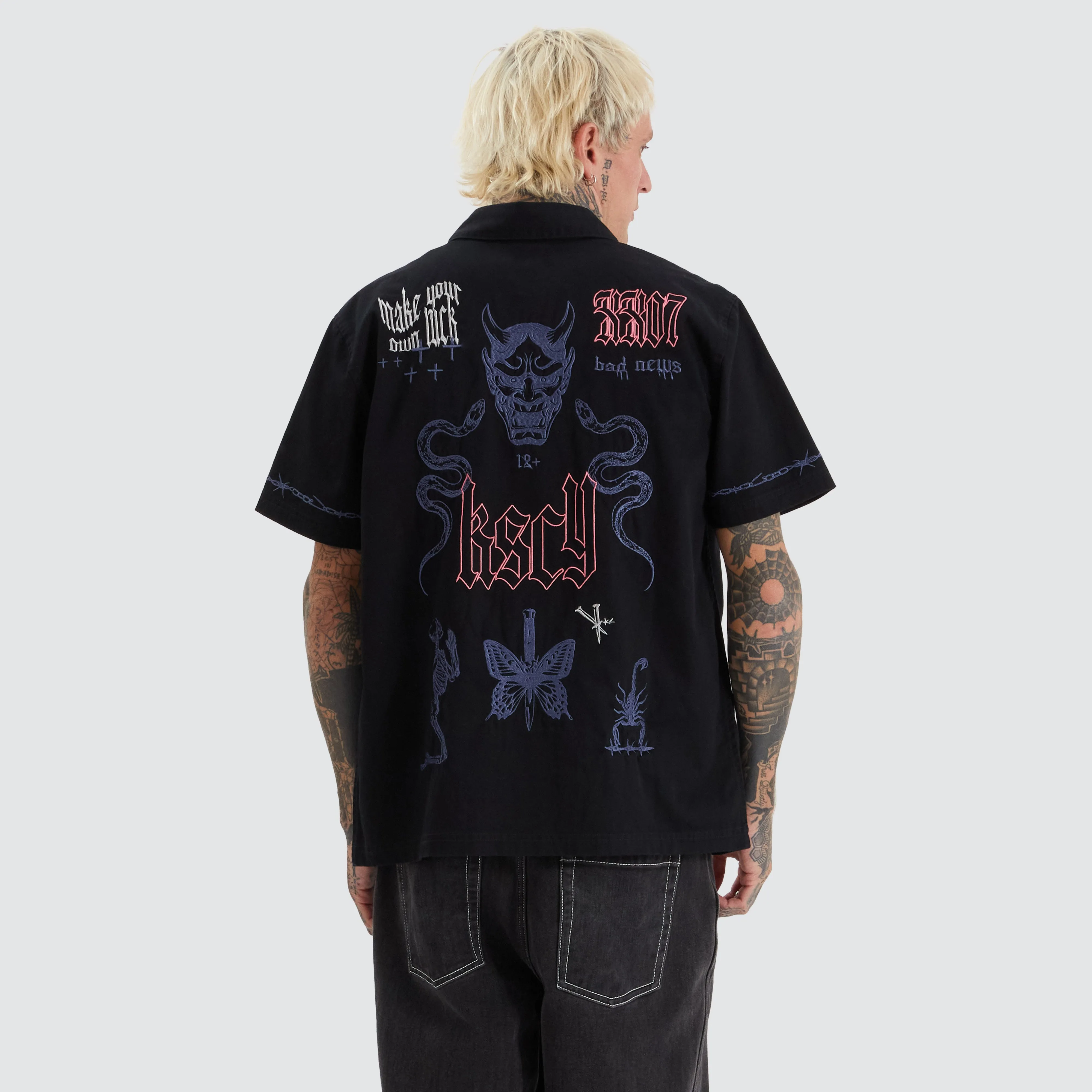 Menith Mechanic Shirt Jet Black sold by Neverland product image thumbnail 3