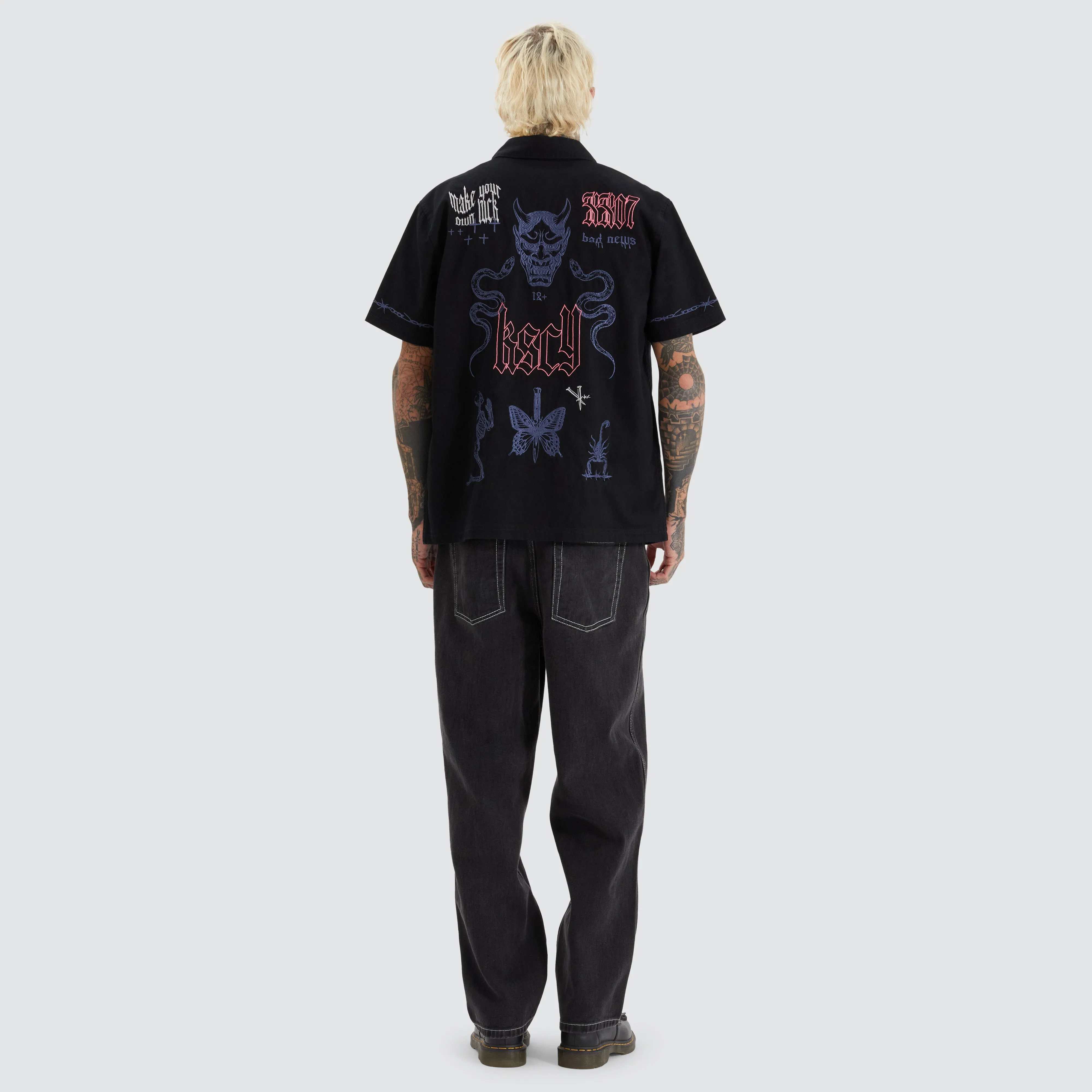 Menith Mechanic Shirt Jet Black sold by Neverland product image thumbnail 5