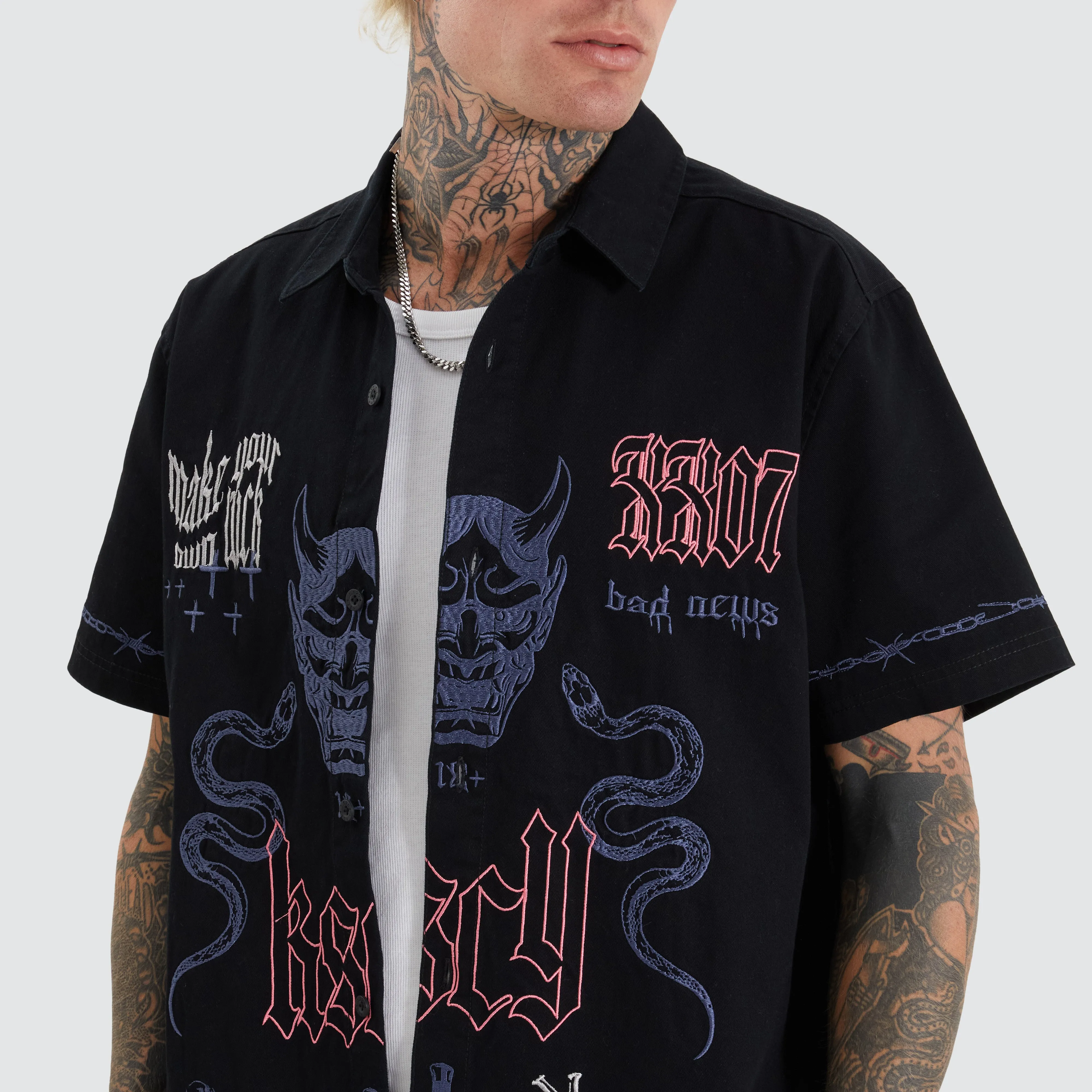 Menith Mechanic Shirt Jet Black sold by Neverland product image thumbnail 2