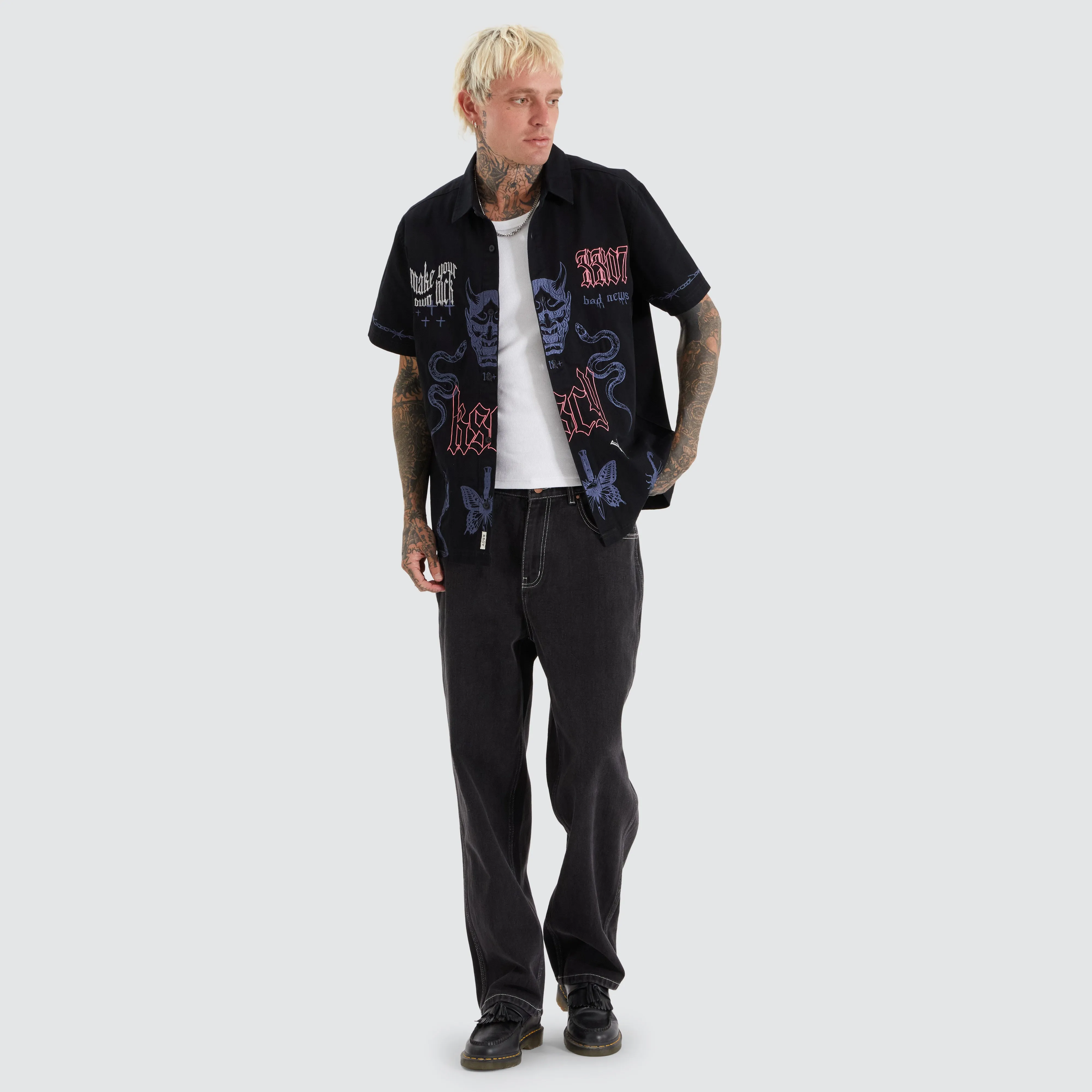 Menith Mechanic Shirt Jet Black sold by Neverland product image thumbnail 4