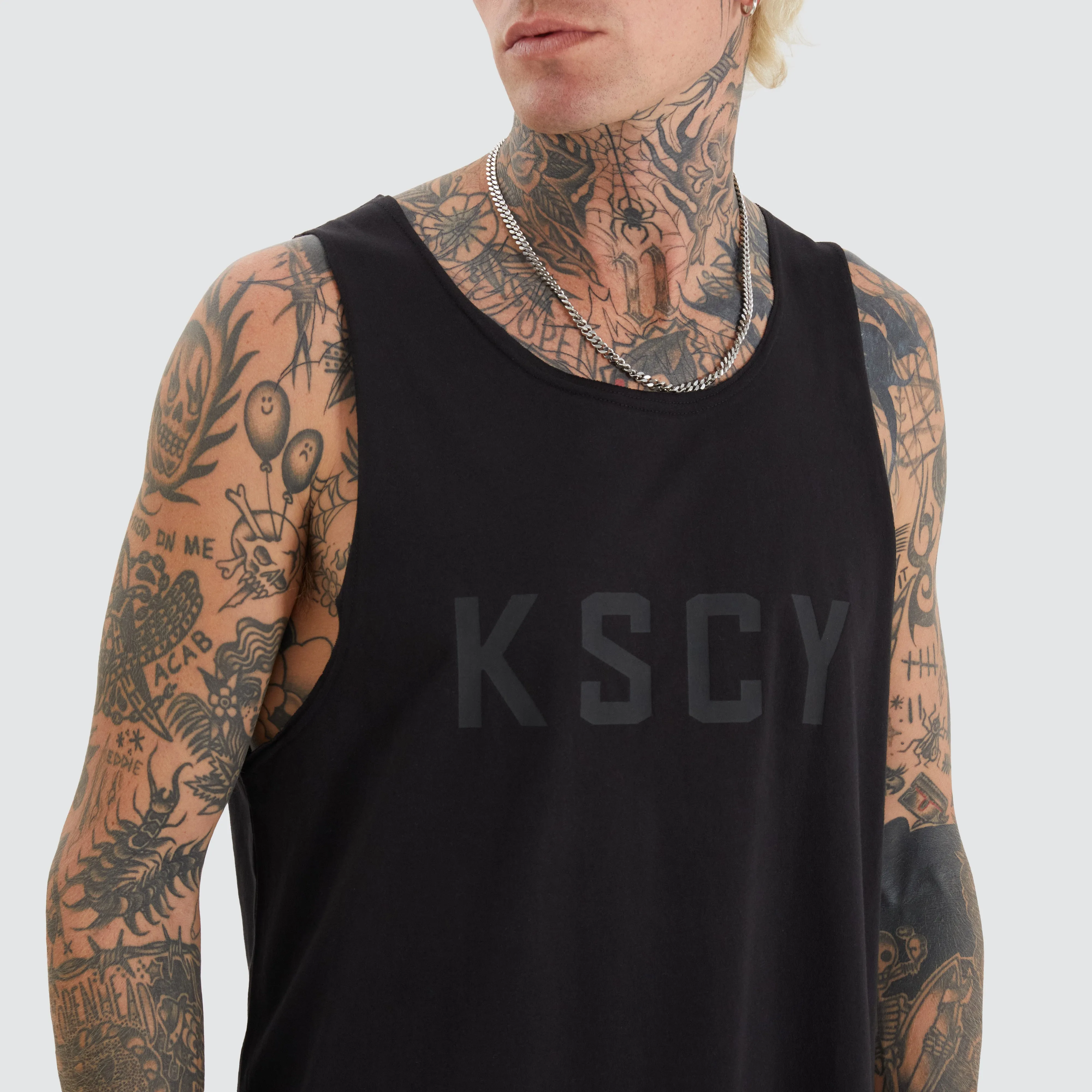 Cross Raw Muscle Tank Jet Black sold by Neverland product image thumbnail 2
