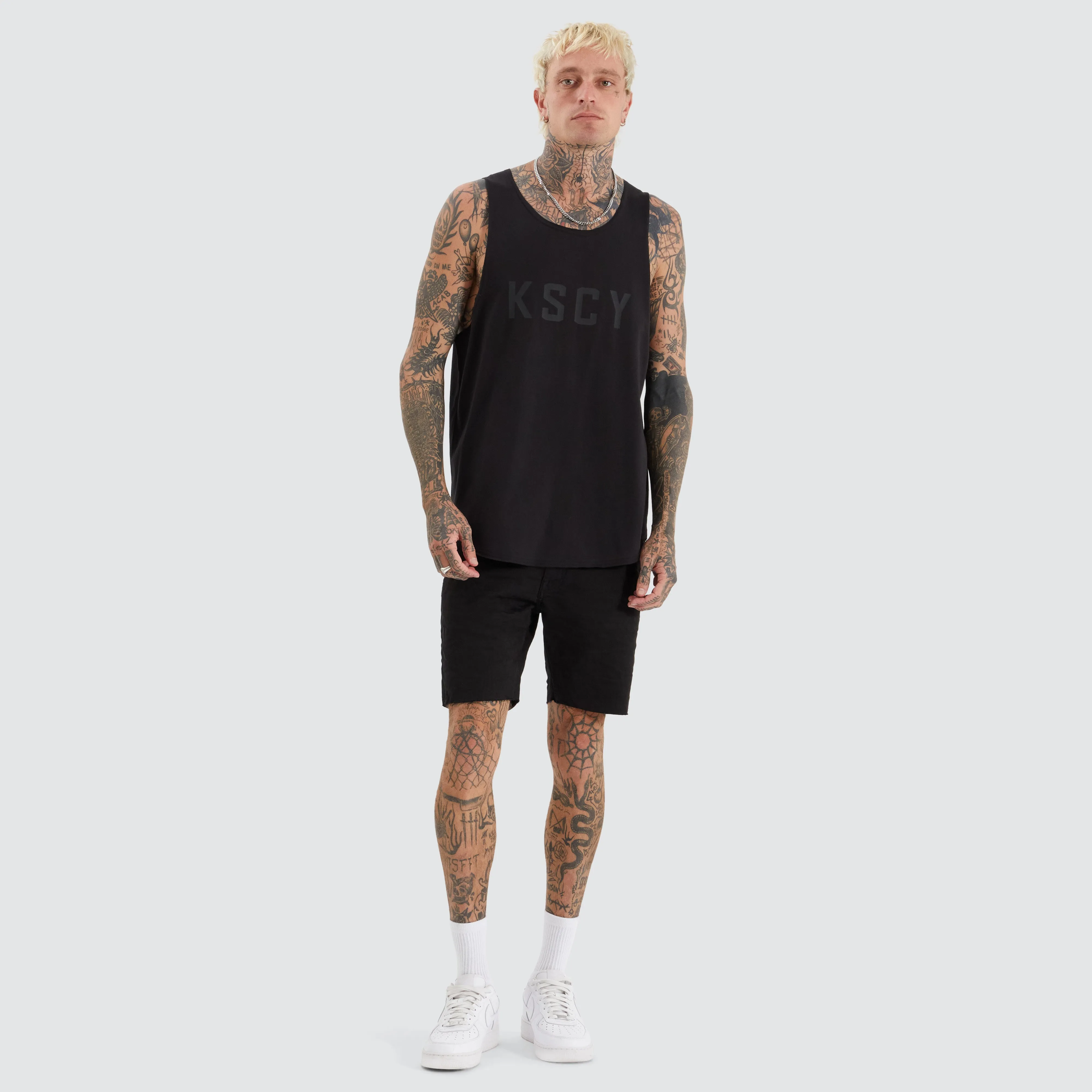 Cross Raw Muscle Tank Jet Black sold by Neverland product image thumbnail 5