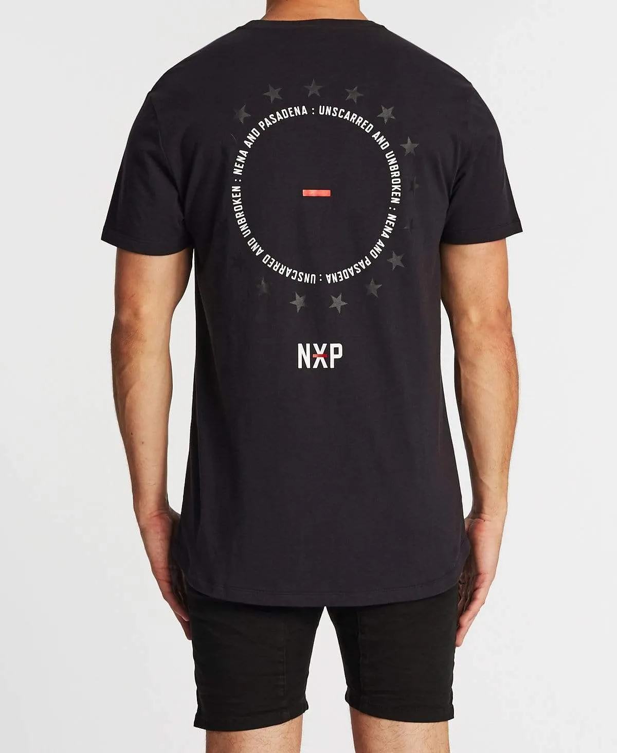 Unscarred Scoop Back T-Shirt Jet Black sold by Neverland product image thumbnail 5