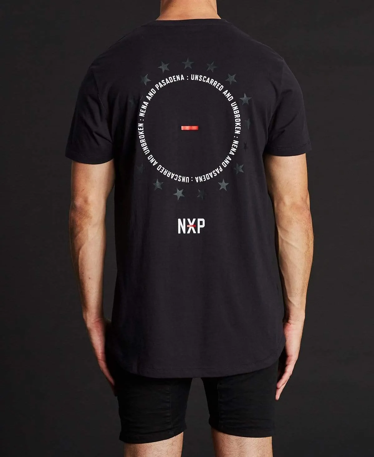 Unscarred Scoop Back T-Shirt Jet Black sold by Neverland