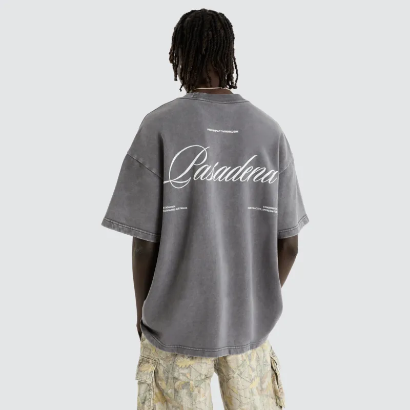 Date Night Loopback Raptor Tee Mineral Asphalt sold by Neverland