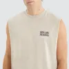 Overtaking Relaxed Muscle Tee Pigment Silver Grey sold by Neverland