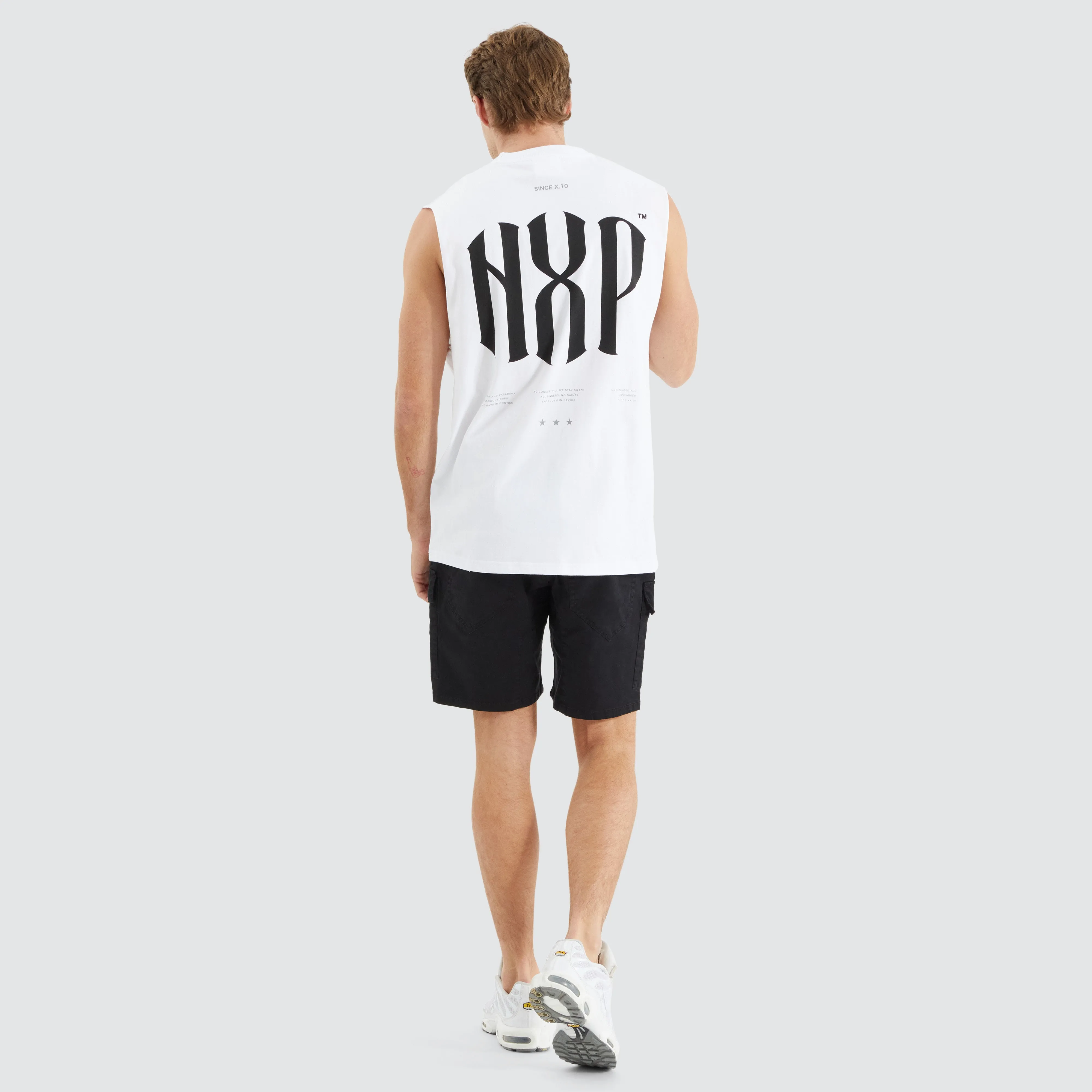 Anode Relaxed Muscle Tee Optical White sold by Neverland product image thumbnail 5