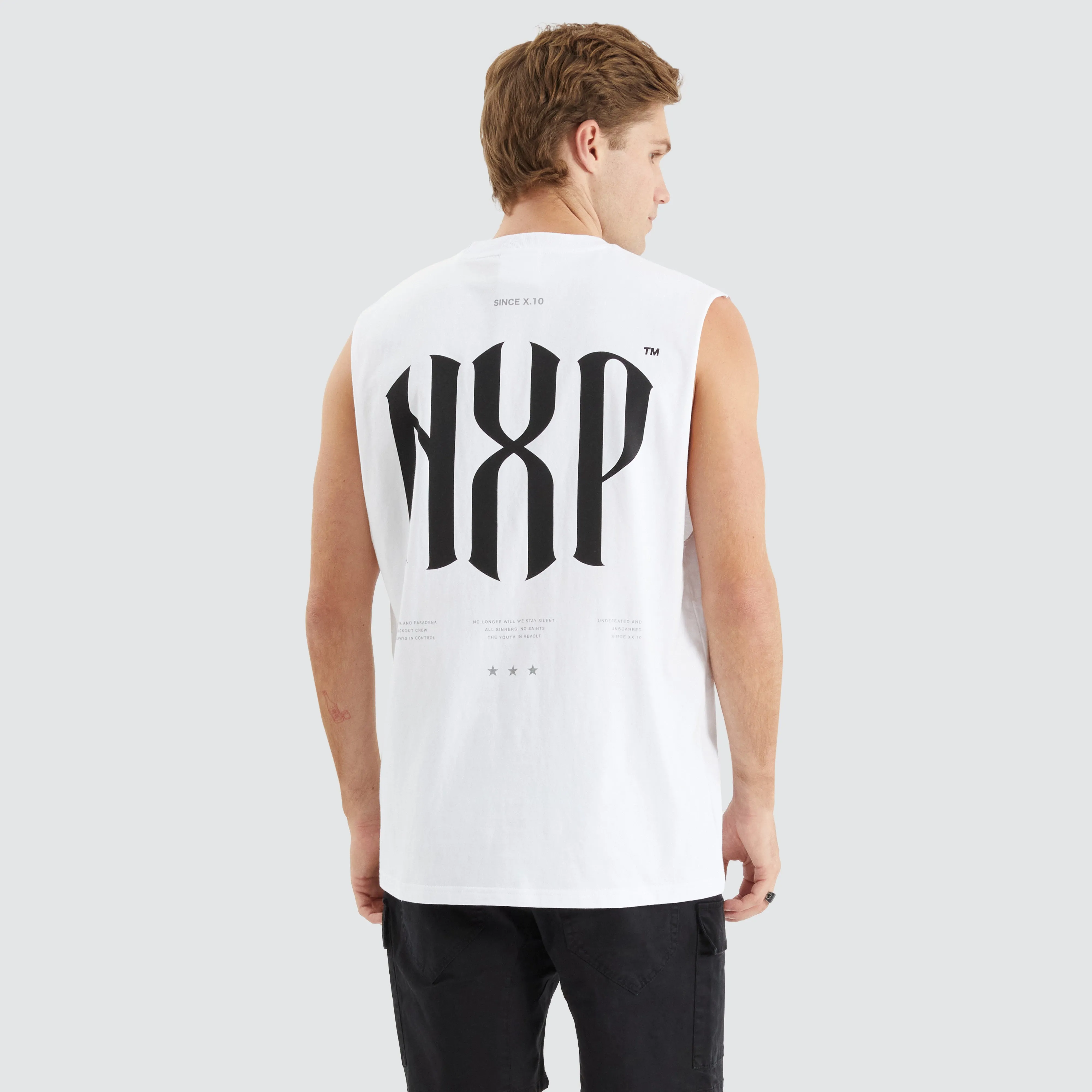 Anode Relaxed Muscle Tee Optical White sold by Neverland product image thumbnail 2