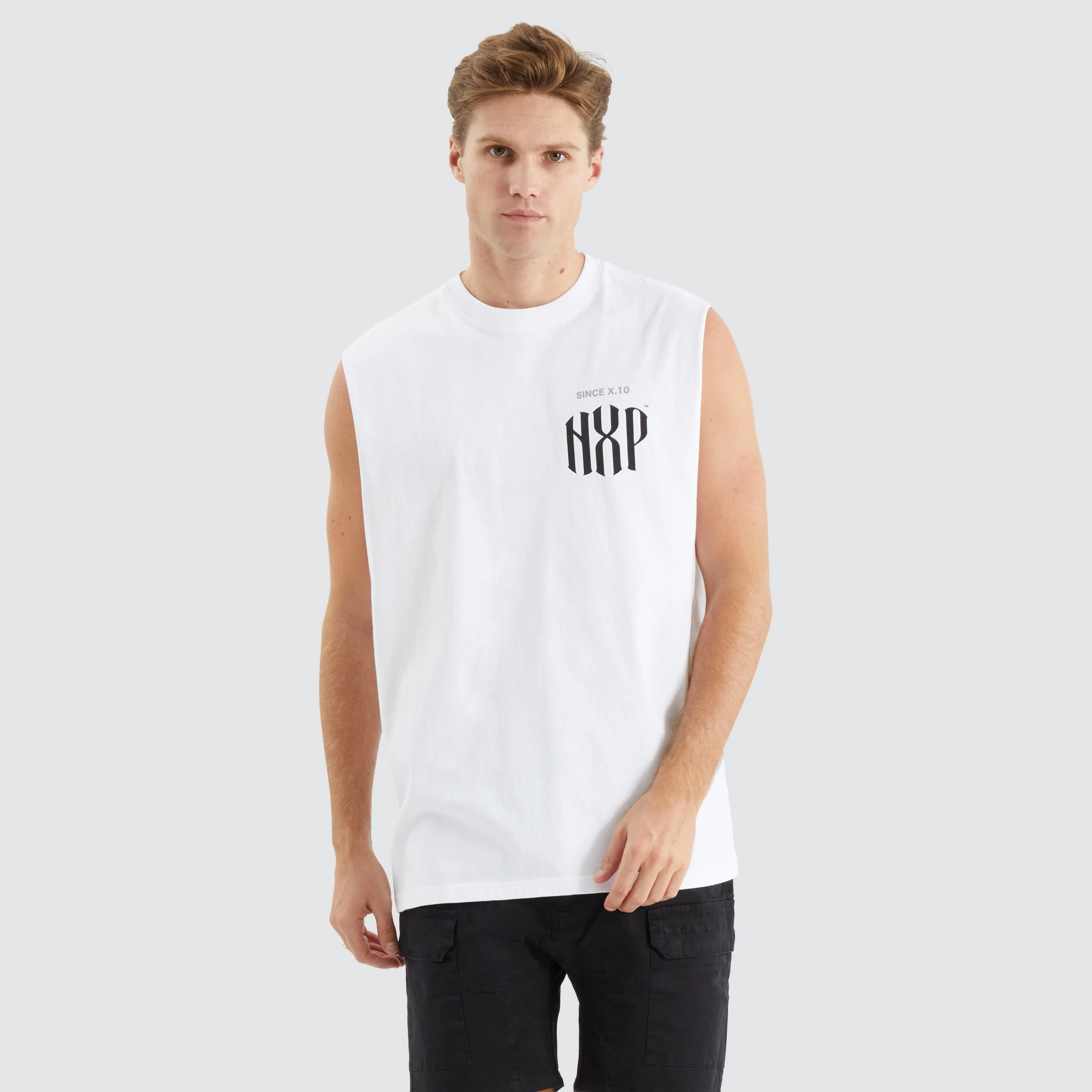 Anode Relaxed Muscle Tee Optical White sold by Neverland