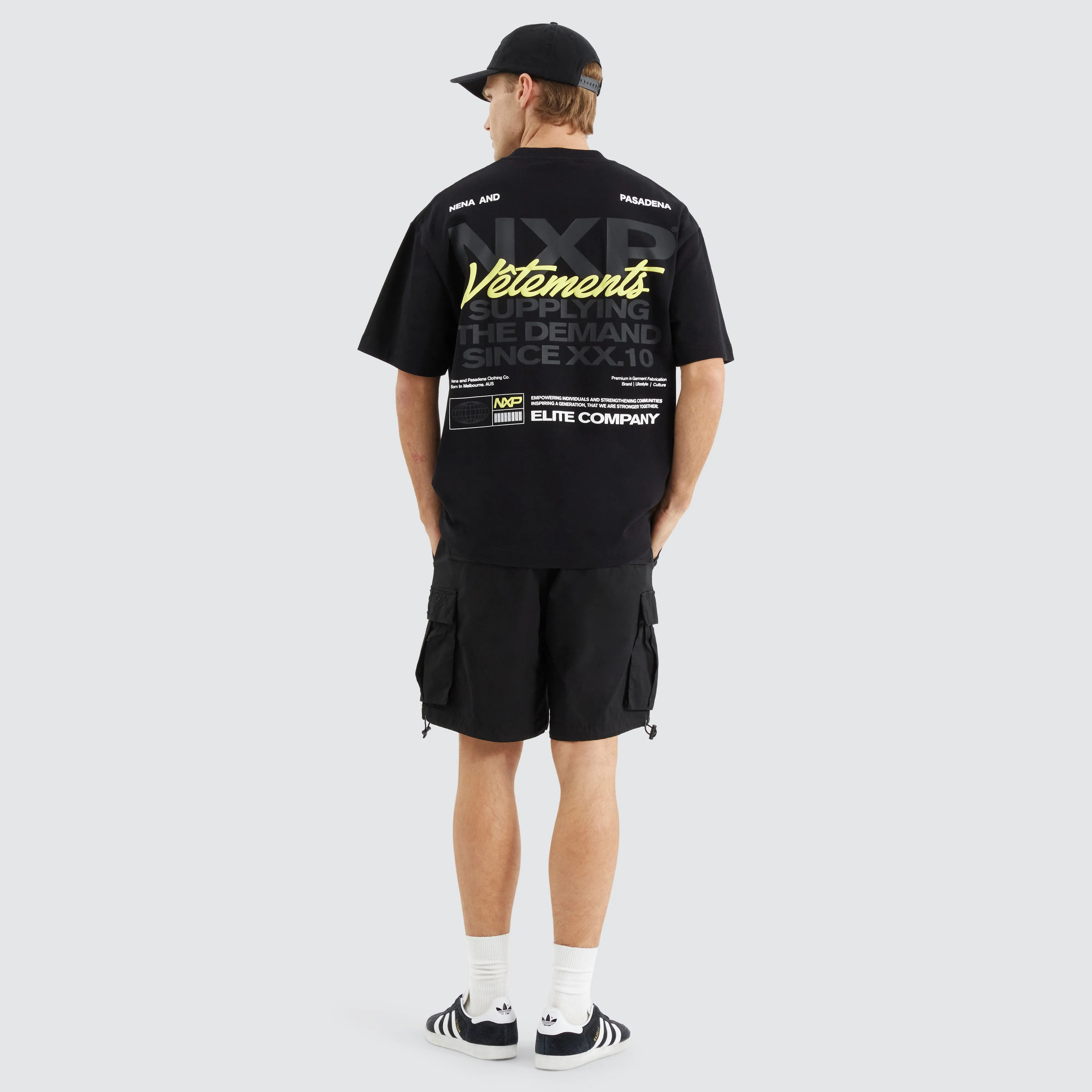 Demand Street Tee Jet Black sold by Neverland product image thumbnail 5