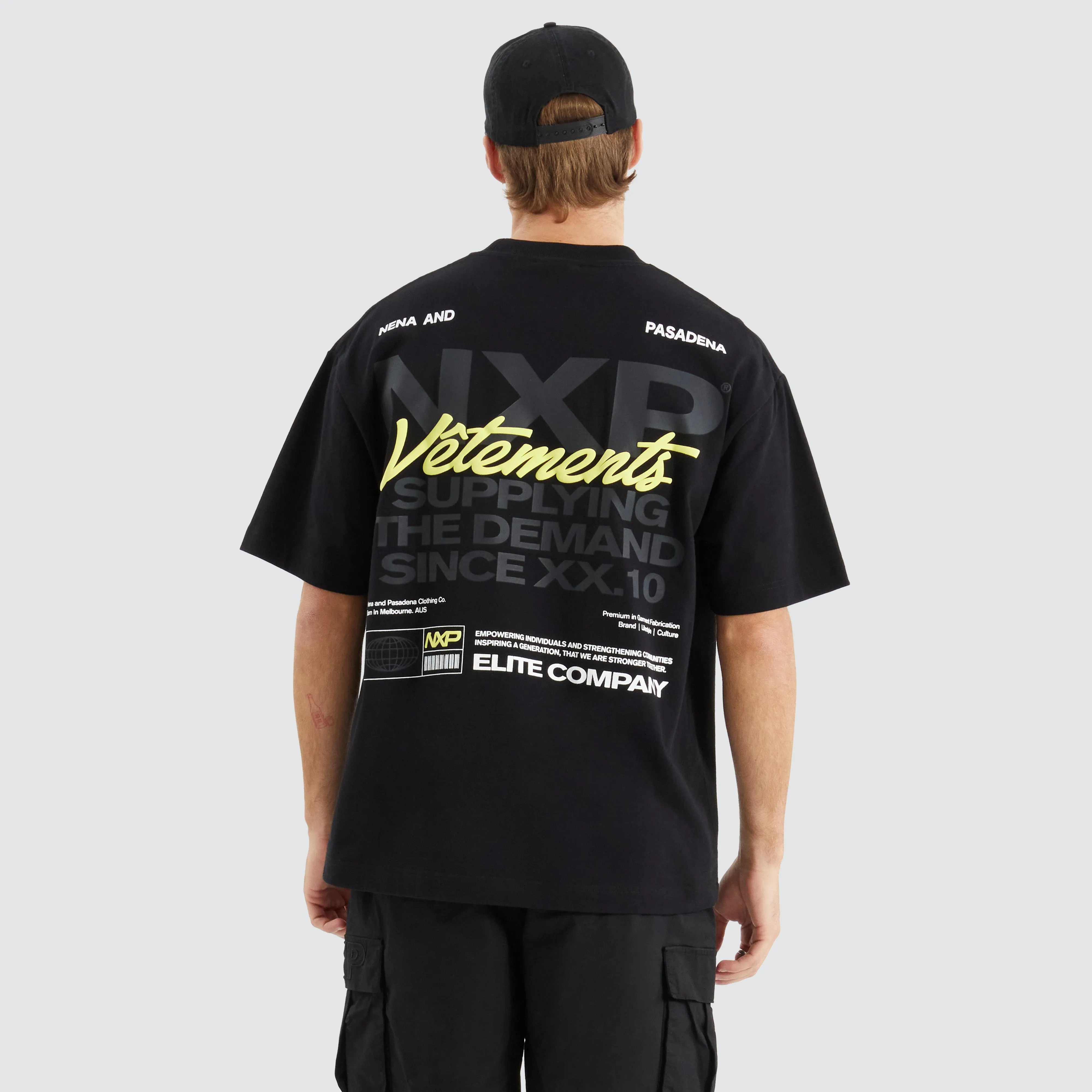 Demand Street Tee Jet Black sold by Neverland