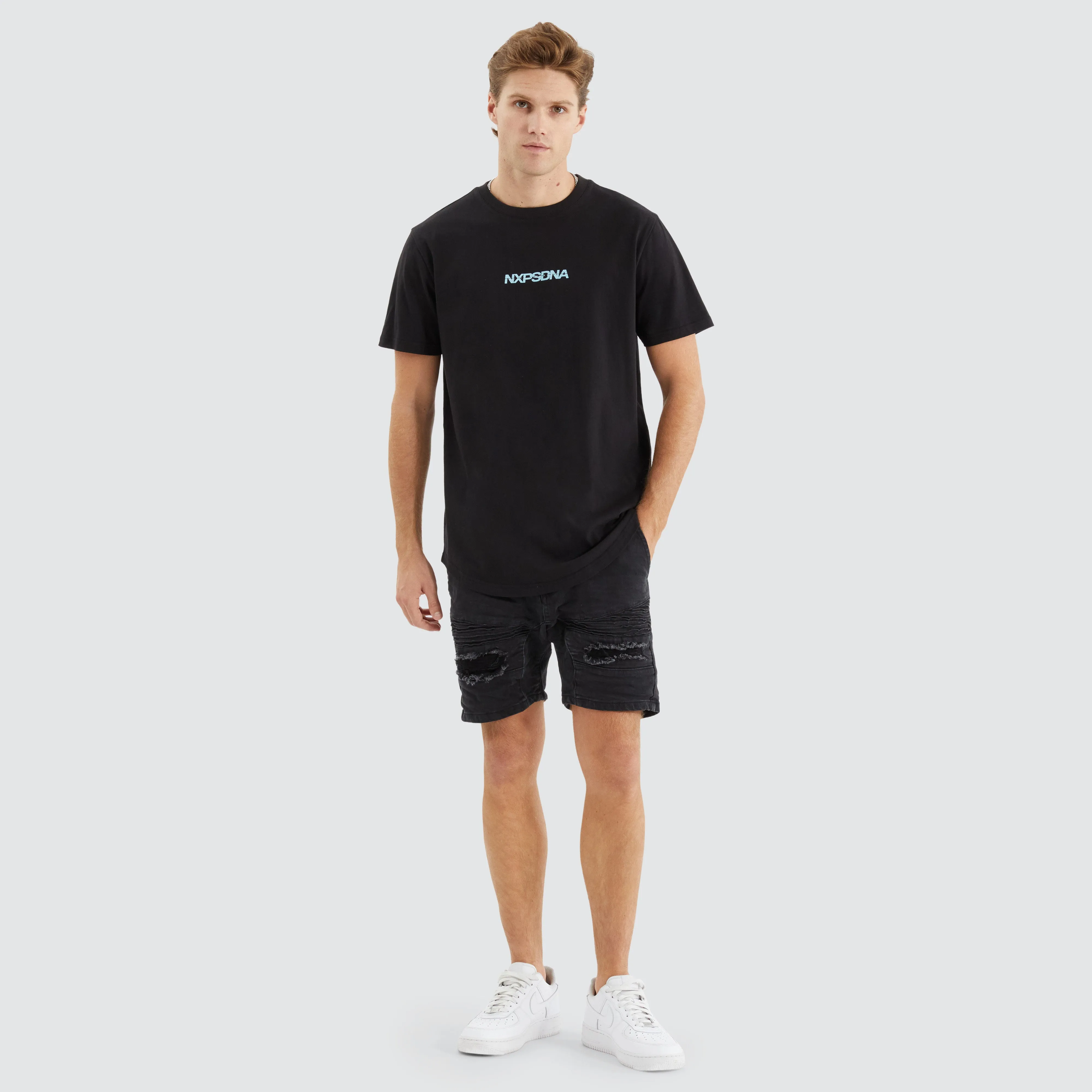 Sine Dual Curved Tee Jet Black sold by Neverland product image thumbnail 4