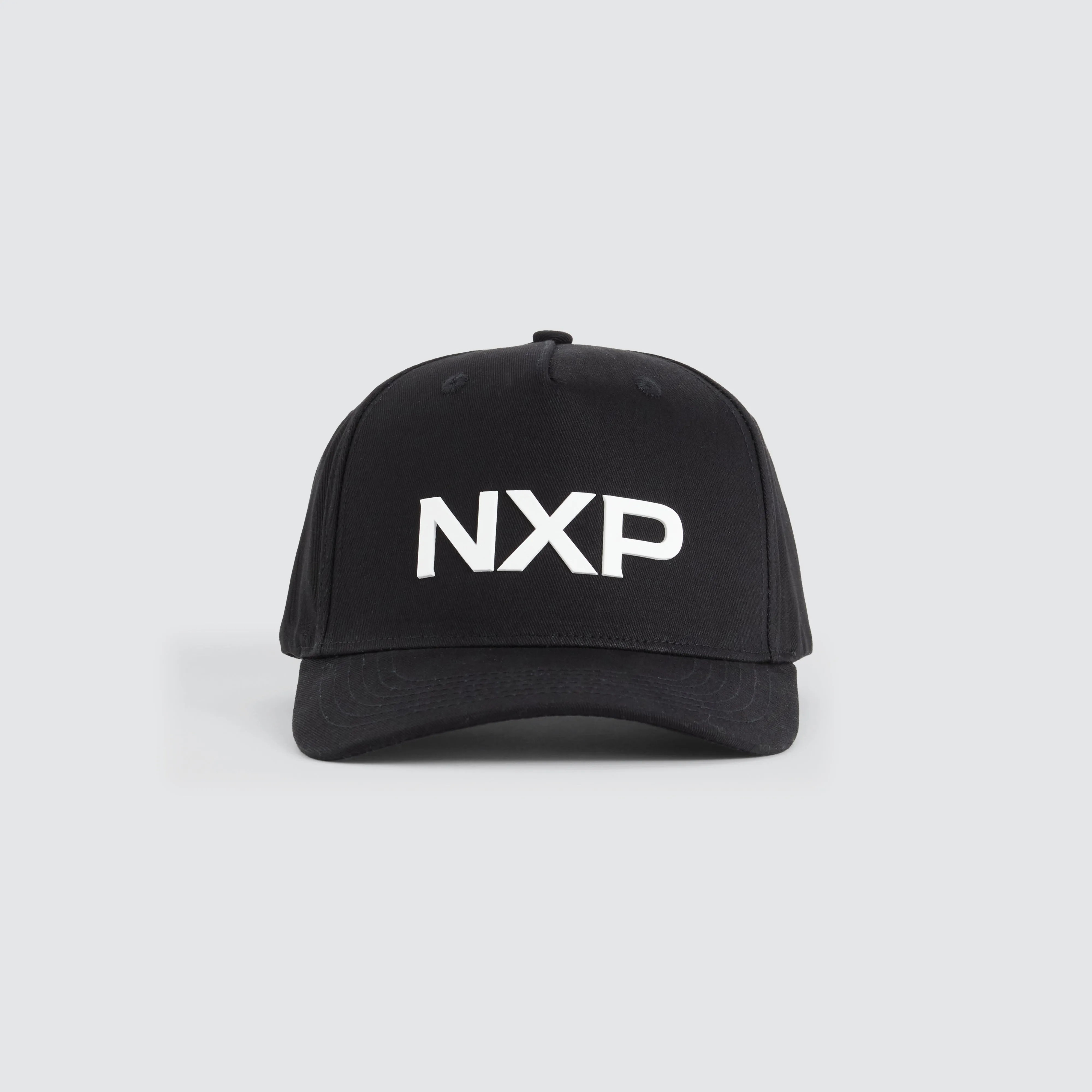 Overhead 5 Panel Curved Peak Cap Black sold by Neverland
